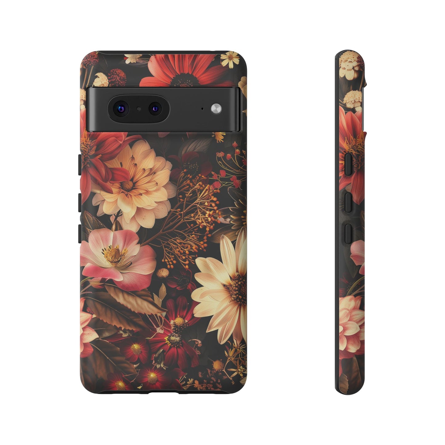 Floral Phone Case - Tough Cases, Stylish Floral Design, Gift for Her, Phone Accessories, Unique Flower Phone Cover, Trendy Tech