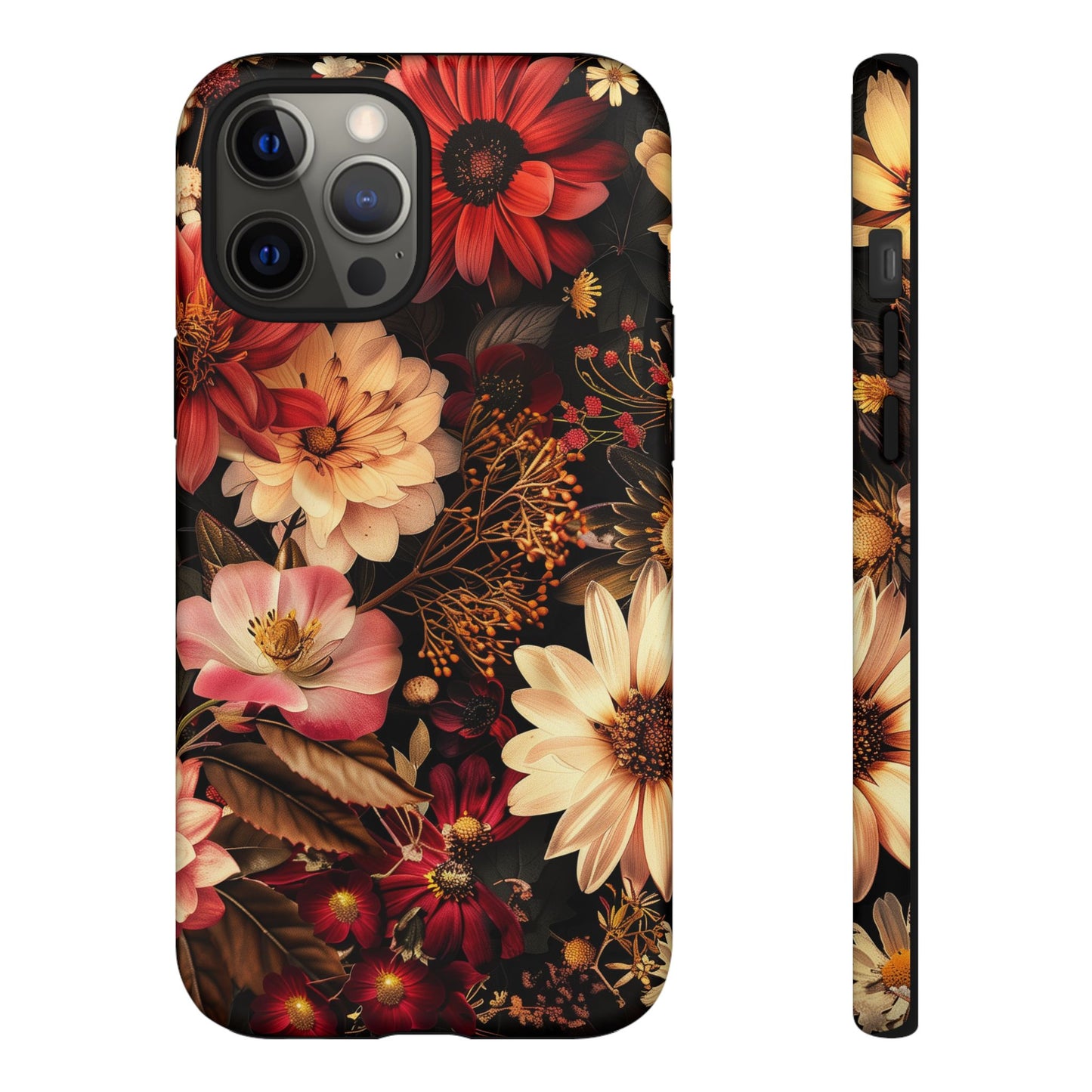 Floral Phone Case - Tough Cases, Stylish Floral Design, Gift for Her, Phone Accessories, Unique Flower Phone Cover, Trendy Tech