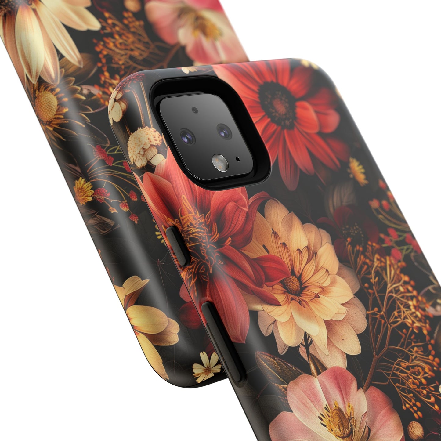 Floral Phone Case - Tough Cases, Stylish Floral Design, Gift for Her, Phone Accessories, Unique Flower Phone Cover, Trendy Tech