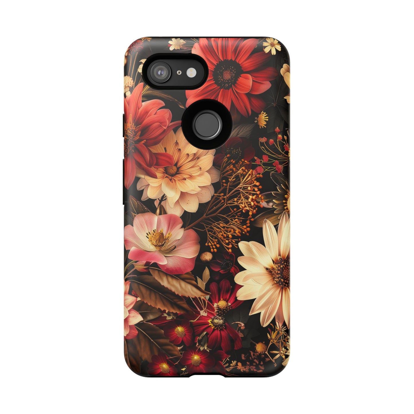Floral Phone Case - Tough Cases, Stylish Floral Design, Gift for Her, Phone Accessories, Unique Flower Phone Cover, Trendy Tech