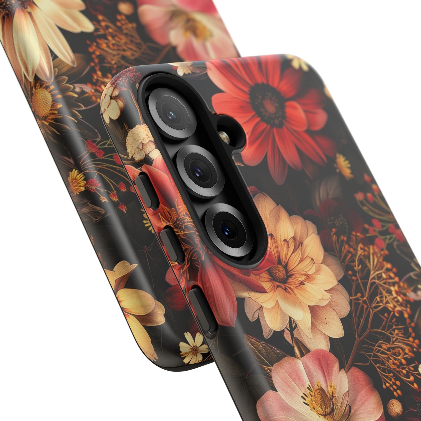 Floral Phone Case - Tough Cases, Stylish Floral Design, Gift for Her, Phone Accessories, Unique Flower Phone Cover, Trendy Tech