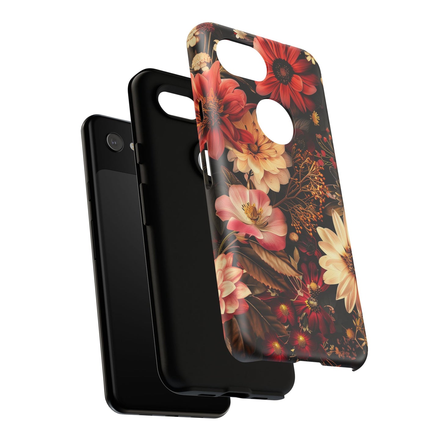 Floral Phone Case - Tough Cases, Stylish Floral Design, Gift for Her, Phone Accessories, Unique Flower Phone Cover, Trendy Tech