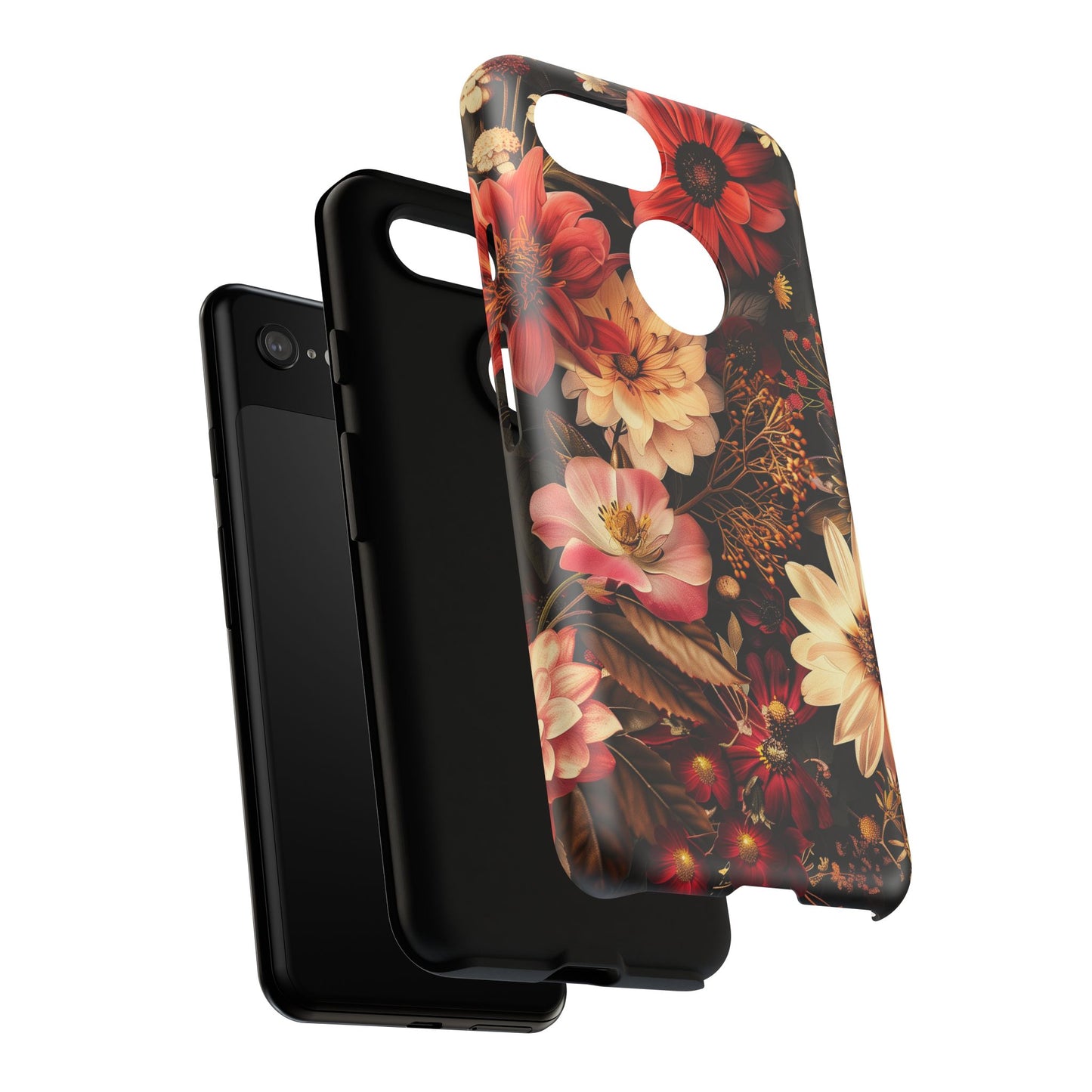 Floral Phone Case - Tough Cases, Stylish Floral Design, Gift for Her, Phone Accessories, Unique Flower Phone Cover, Trendy Tech
