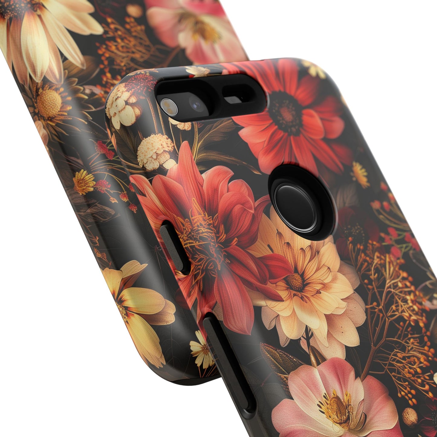 Floral Phone Case - Tough Cases, Stylish Floral Design, Gift for Her, Phone Accessories, Unique Flower Phone Cover, Trendy Tech