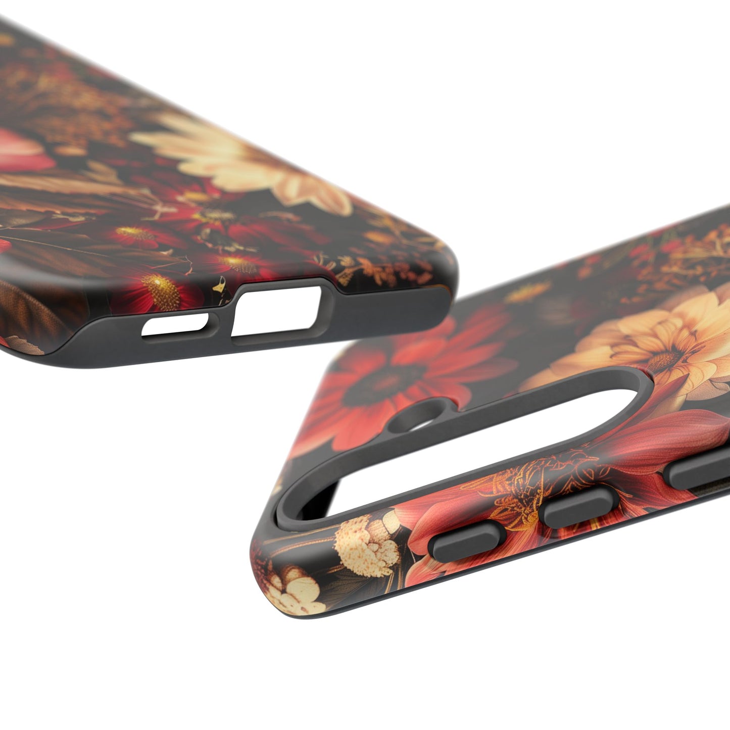 Floral Phone Case - Tough Cases, Stylish Floral Design, Gift for Her, Phone Accessories, Unique Flower Phone Cover, Trendy Tech