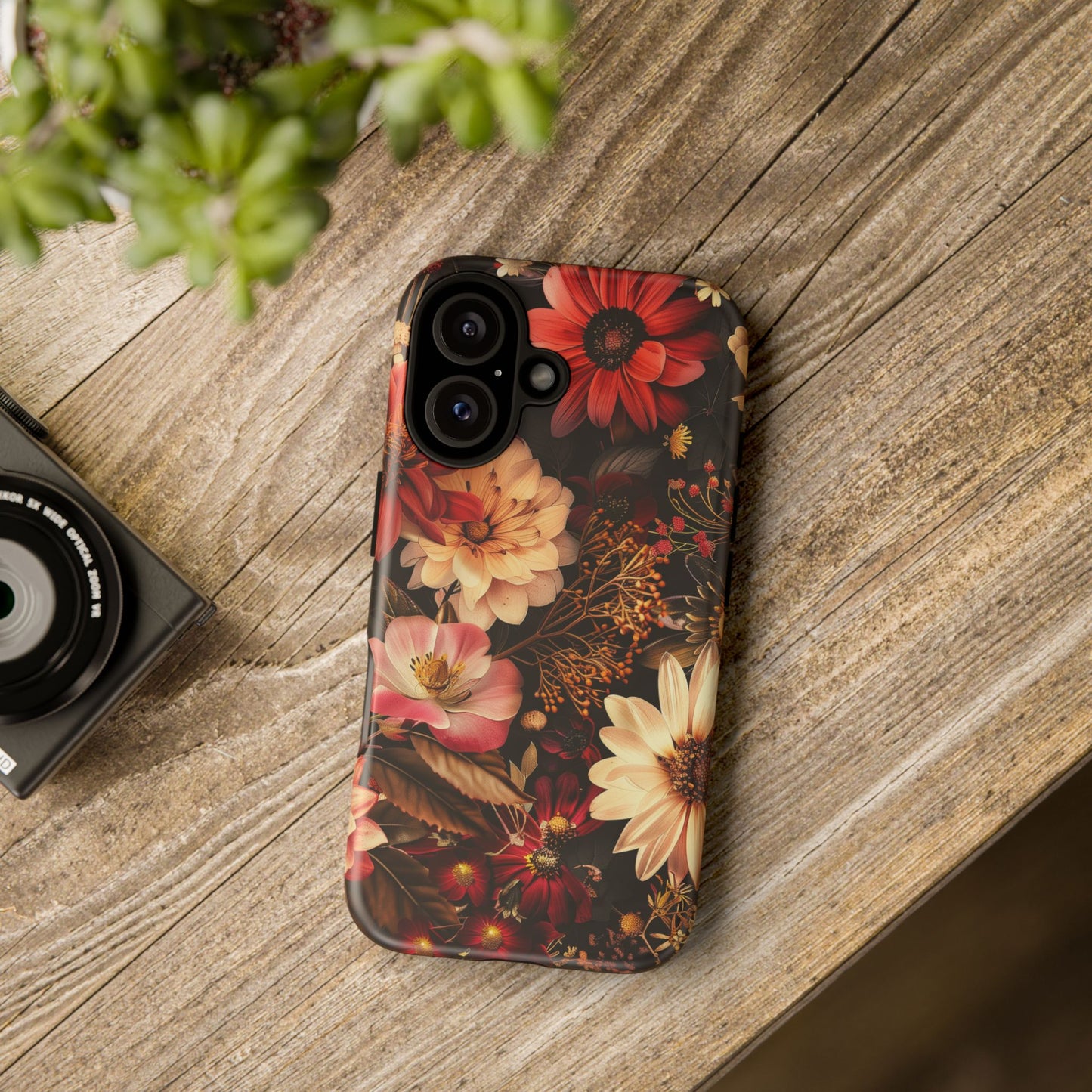 Floral Phone Case - Tough Cases, Stylish Floral Design, Gift for Her, Phone Accessories, Unique Flower Phone Cover, Trendy Tech