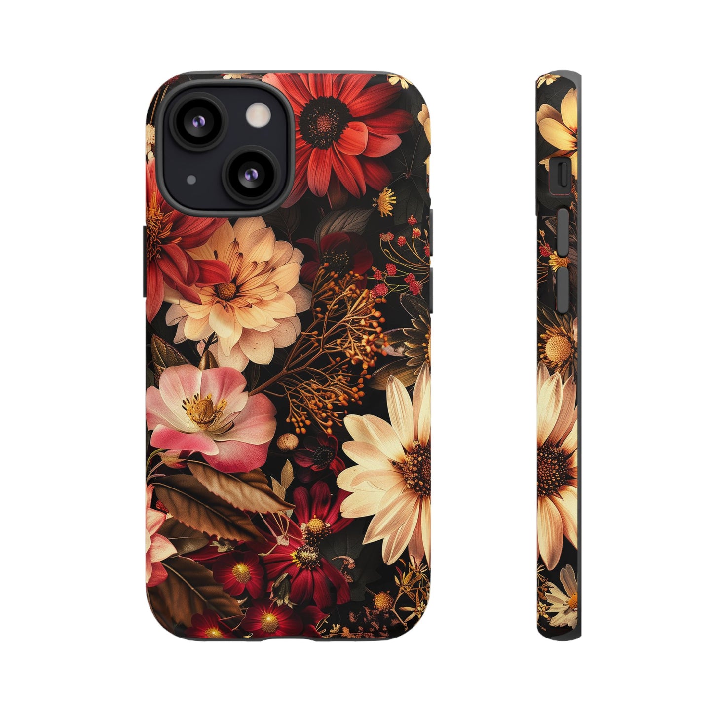 Floral Phone Case - Tough Cases, Stylish Floral Design, Gift for Her, Phone Accessories, Unique Flower Phone Cover, Trendy Tech