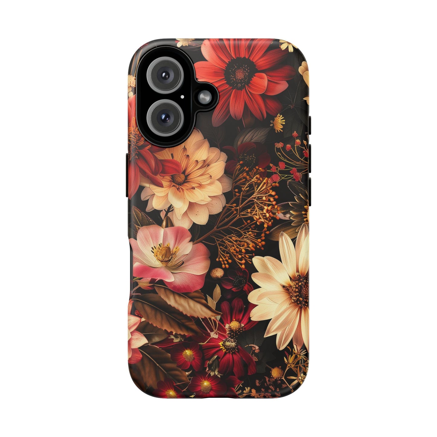 Floral Phone Case - Tough Cases, Stylish Floral Design, Gift for Her, Phone Accessories, Unique Flower Phone Cover, Trendy Tech