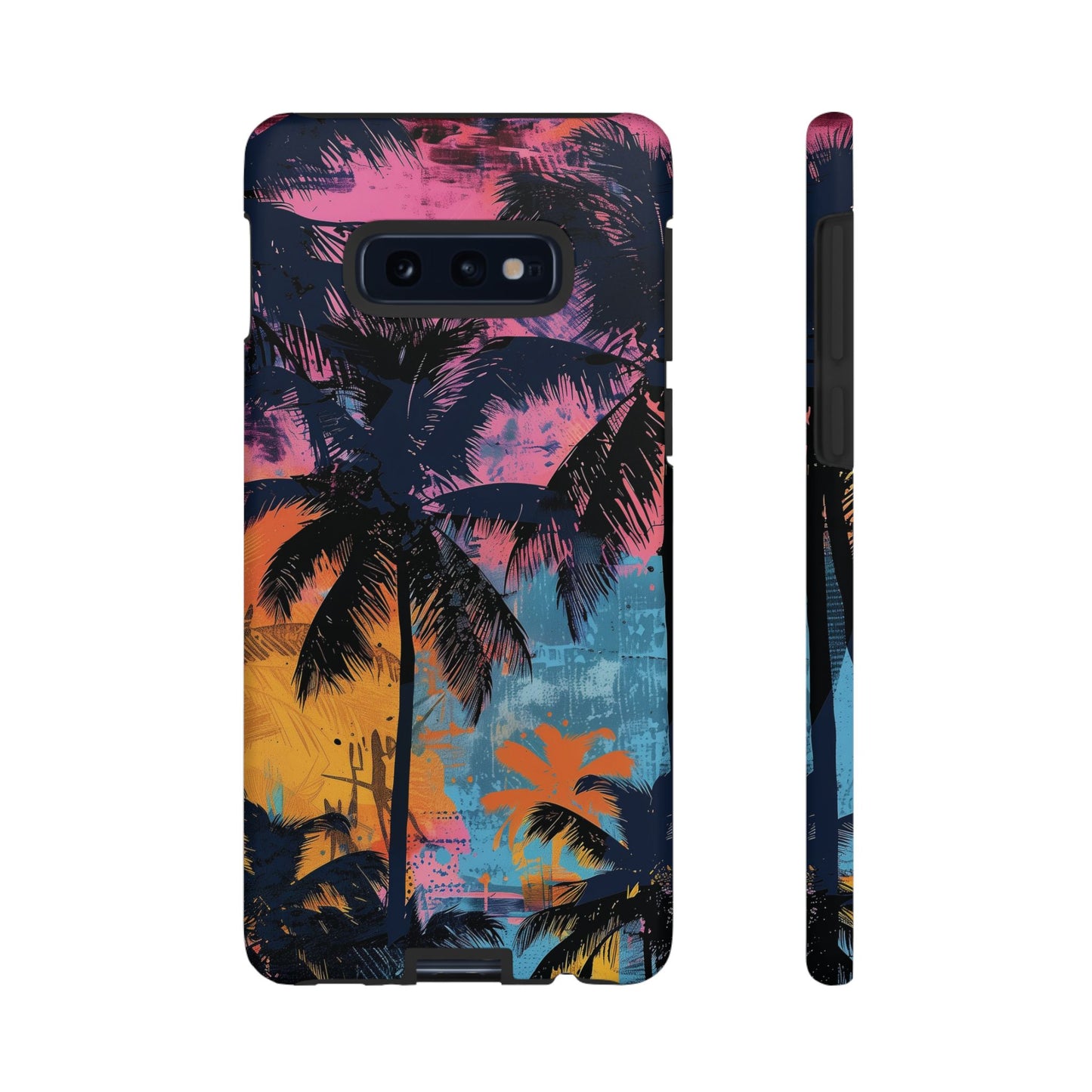 Tropical Phone Case - Colorful Palm Tree Design, Summer Vibes, Beach Lover Gift, Customizable Cover, Fun Accessory