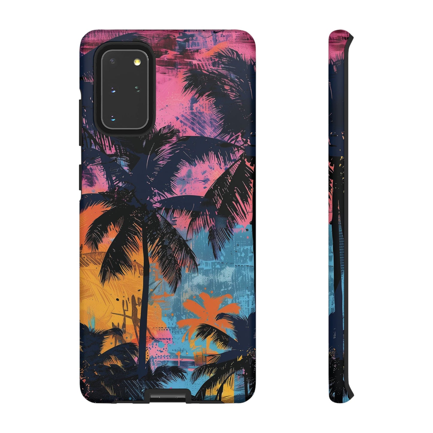 Tropical Phone Case - Colorful Palm Tree Design, Summer Vibes, Beach Lover Gift, Customizable Cover, Fun Accessory