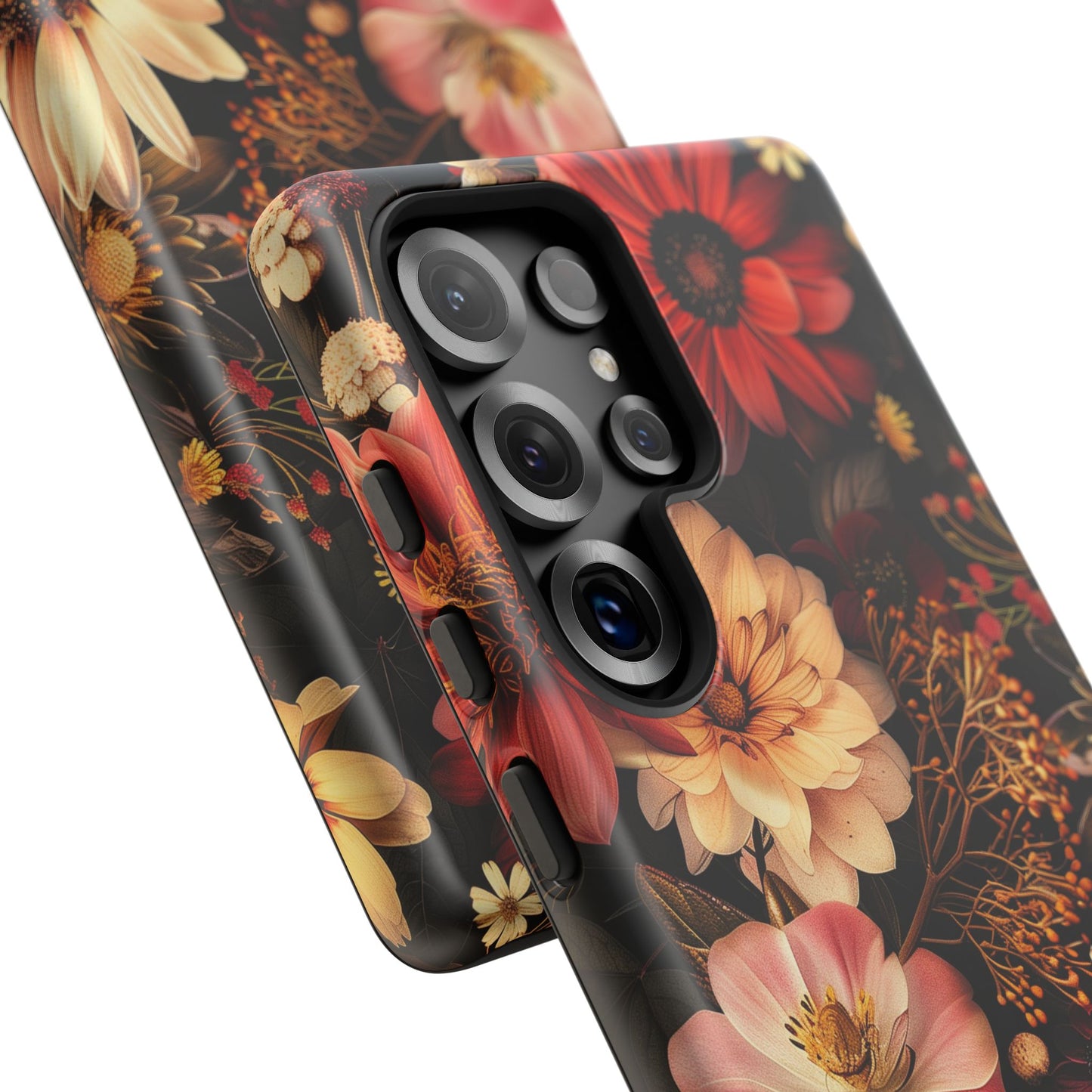 Floral Phone Case - Tough Cases, Stylish Floral Design, Gift for Her, Phone Accessories, Unique Flower Phone Cover, Trendy Tech