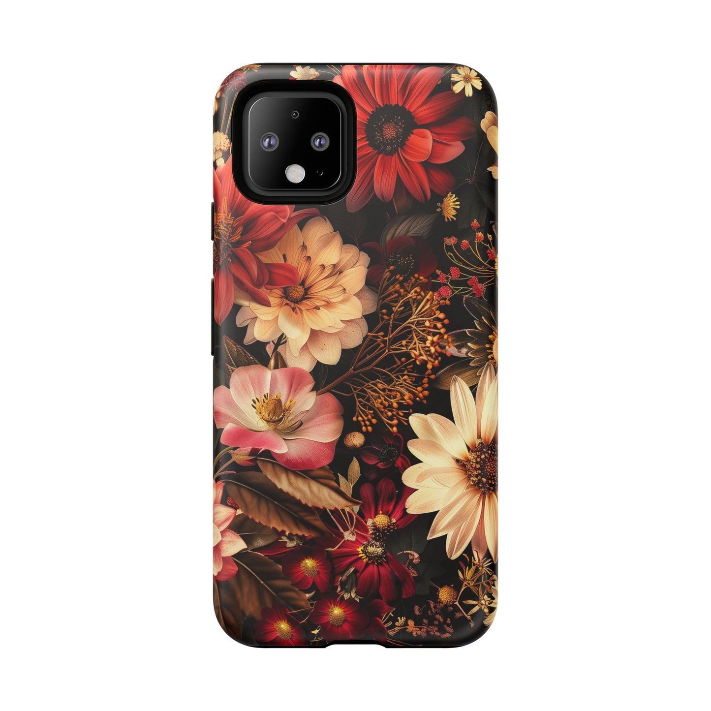 Floral Phone Case - Tough Cases, Stylish Floral Design, Gift for Her, Phone Accessories, Unique Flower Phone Cover, Trendy Tech