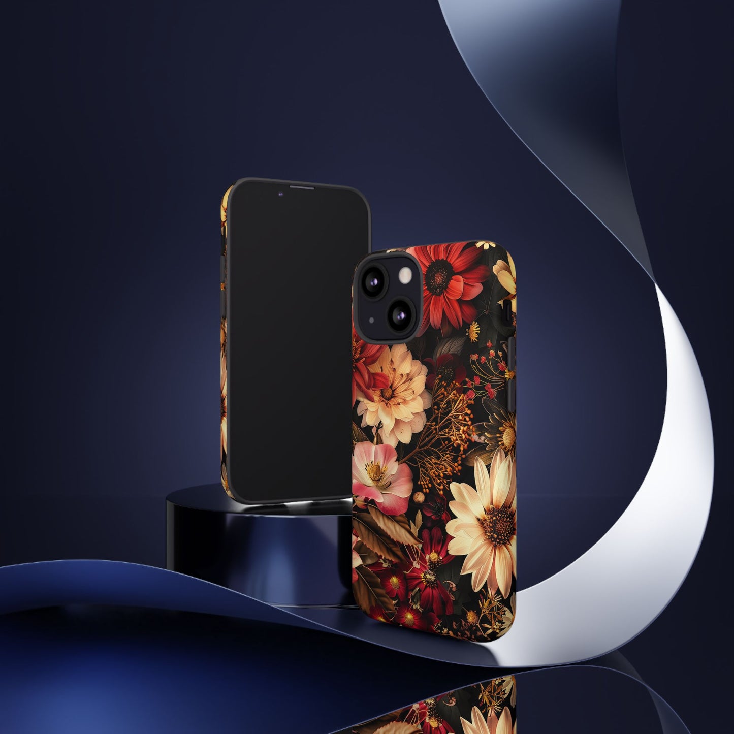 Floral Phone Case - Tough Cases, Stylish Floral Design, Gift for Her, Phone Accessories, Unique Flower Phone Cover, Trendy Tech
