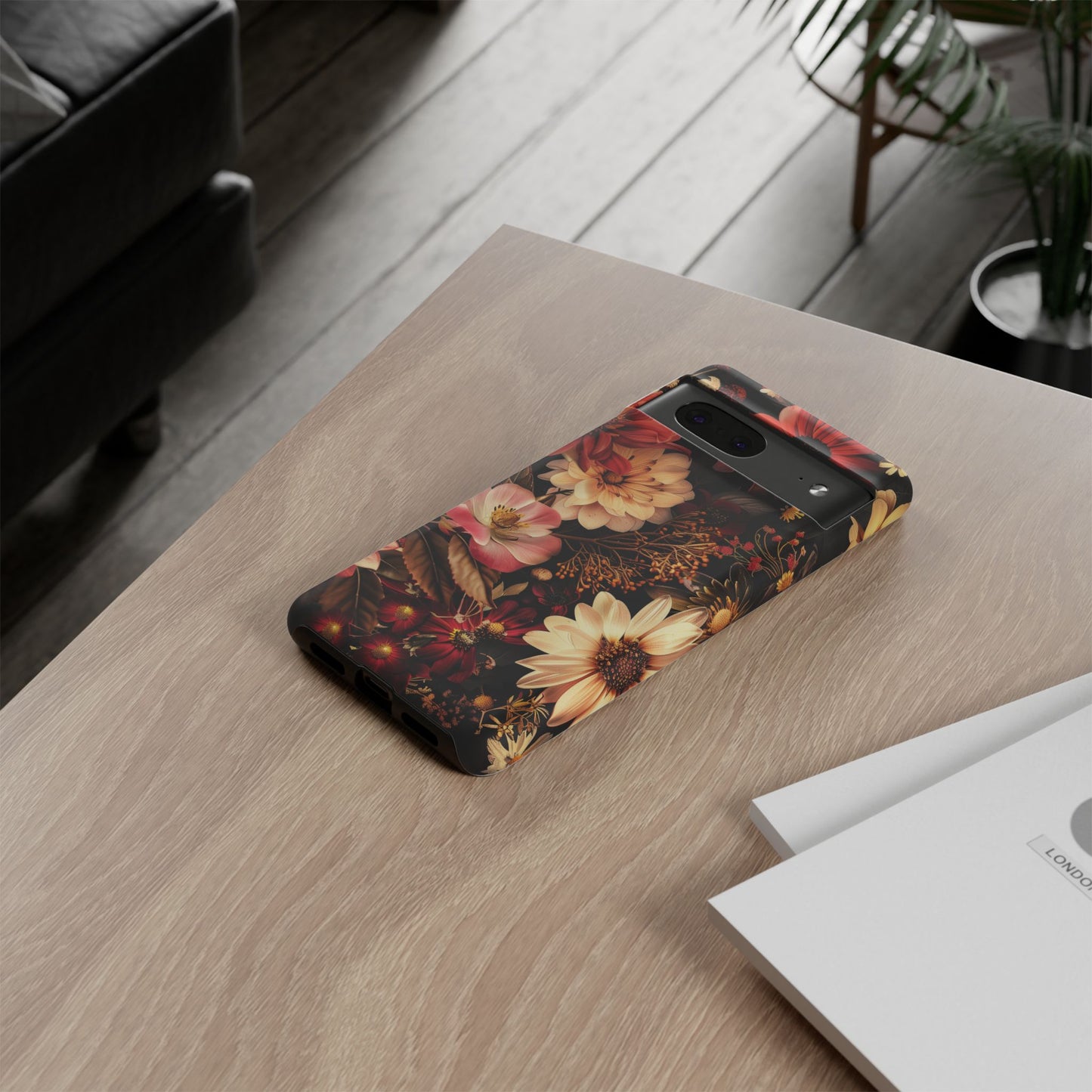 Floral Phone Case - Tough Cases, Stylish Floral Design, Gift for Her, Phone Accessories, Unique Flower Phone Cover, Trendy Tech