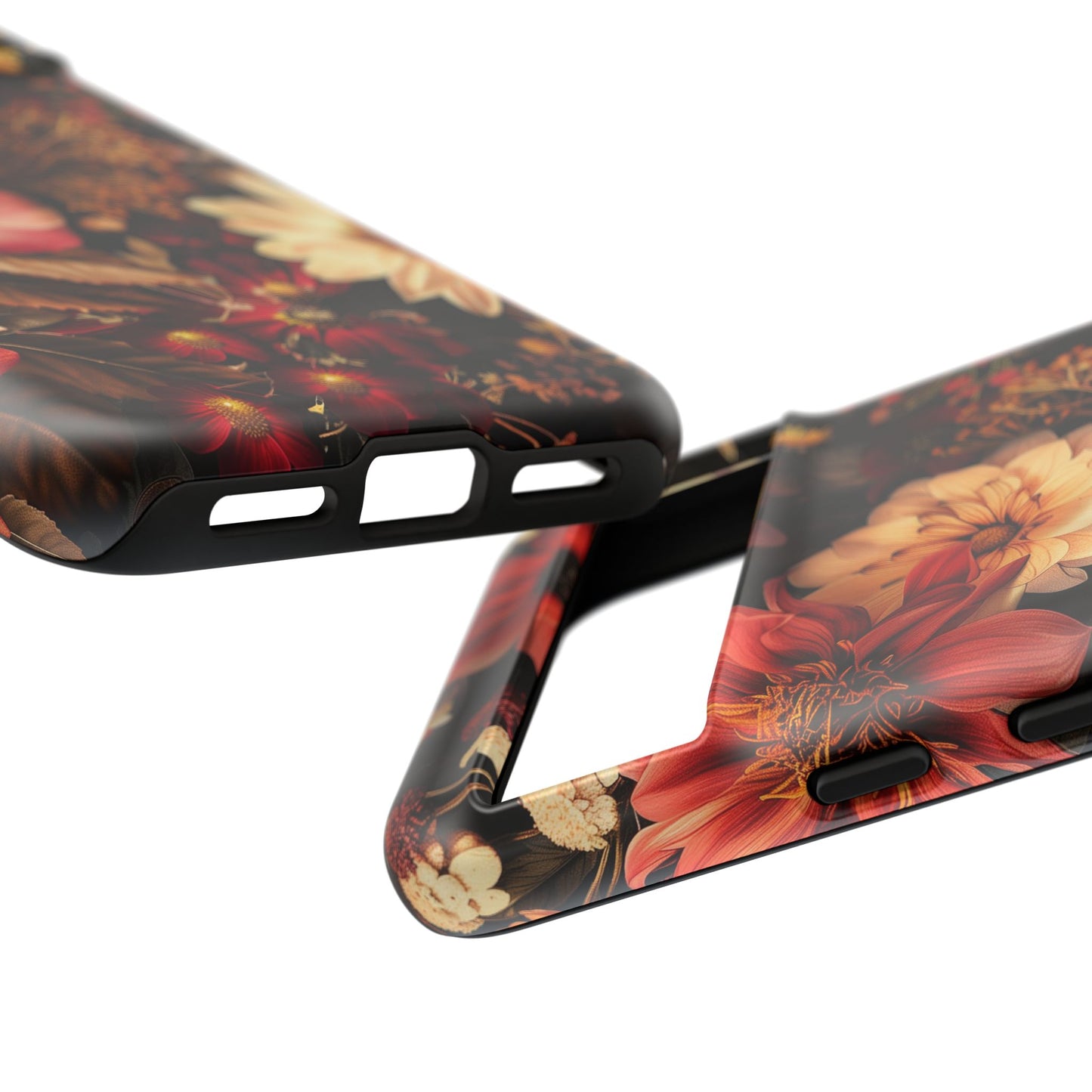 Floral Phone Case - Tough Cases, Stylish Floral Design, Gift for Her, Phone Accessories, Unique Flower Phone Cover, Trendy Tech