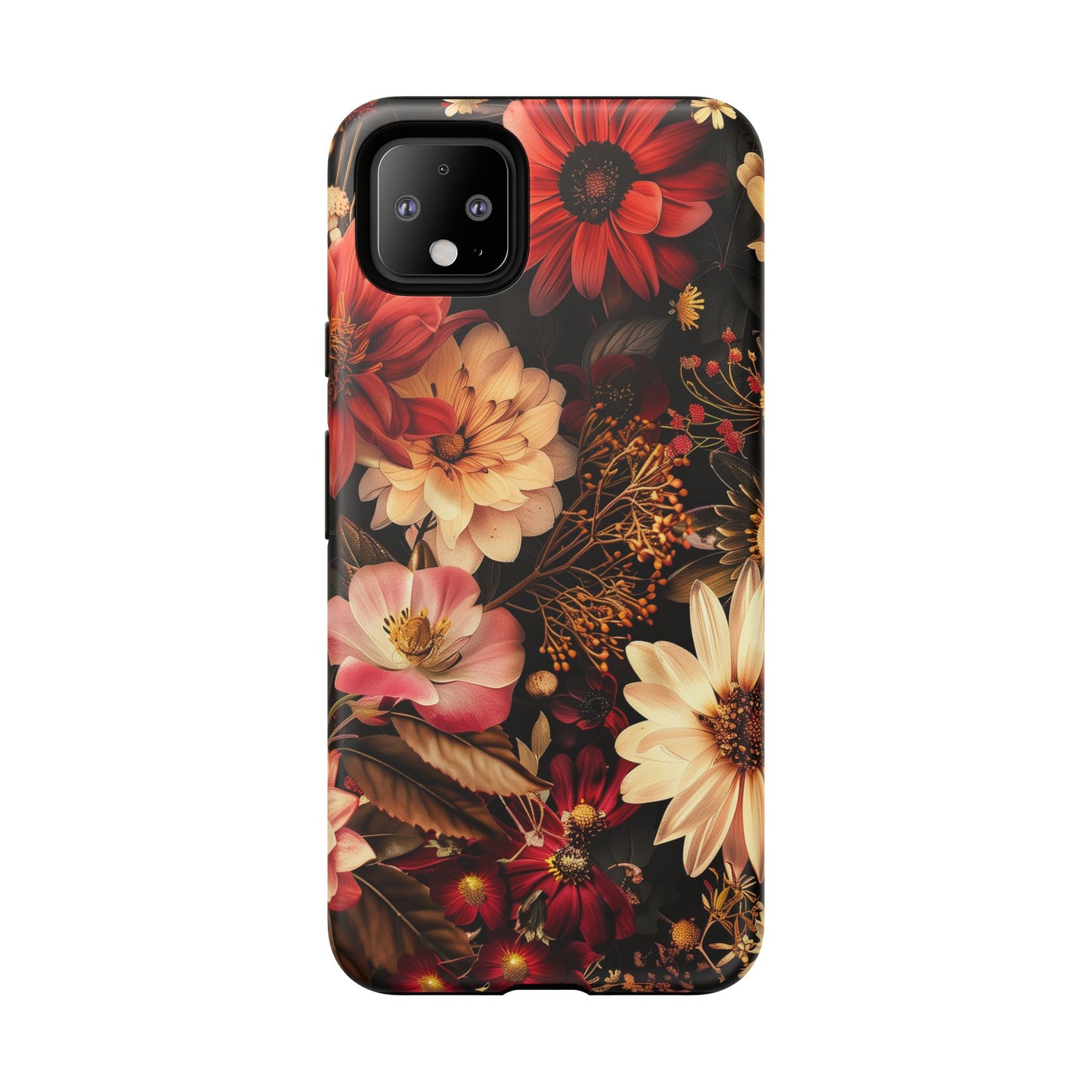 Floral Phone Case - Tough Cases, Stylish Floral Design, Gift for Her, Phone Accessories, Unique Flower Phone Cover, Trendy Tech