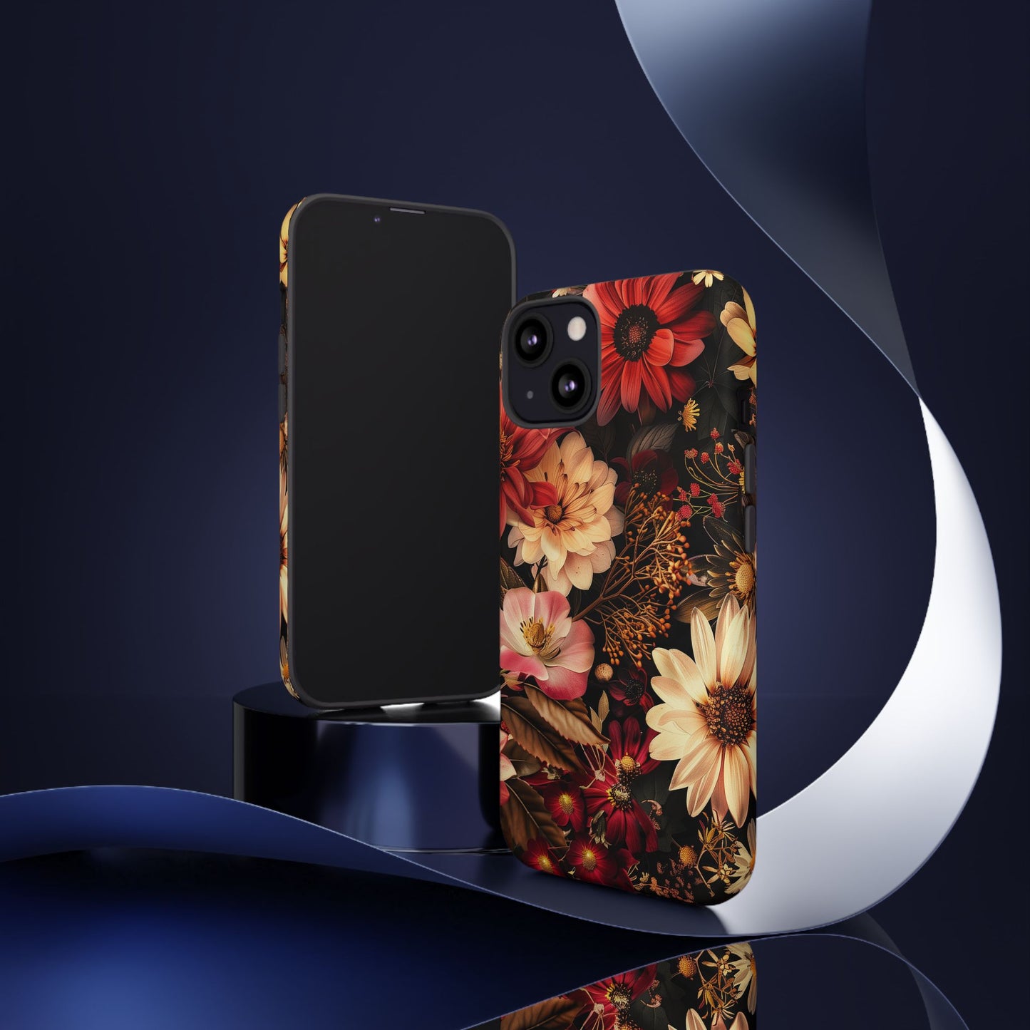 Floral Phone Case - Tough Cases, Stylish Floral Design, Gift for Her, Phone Accessories, Unique Flower Phone Cover, Trendy Tech