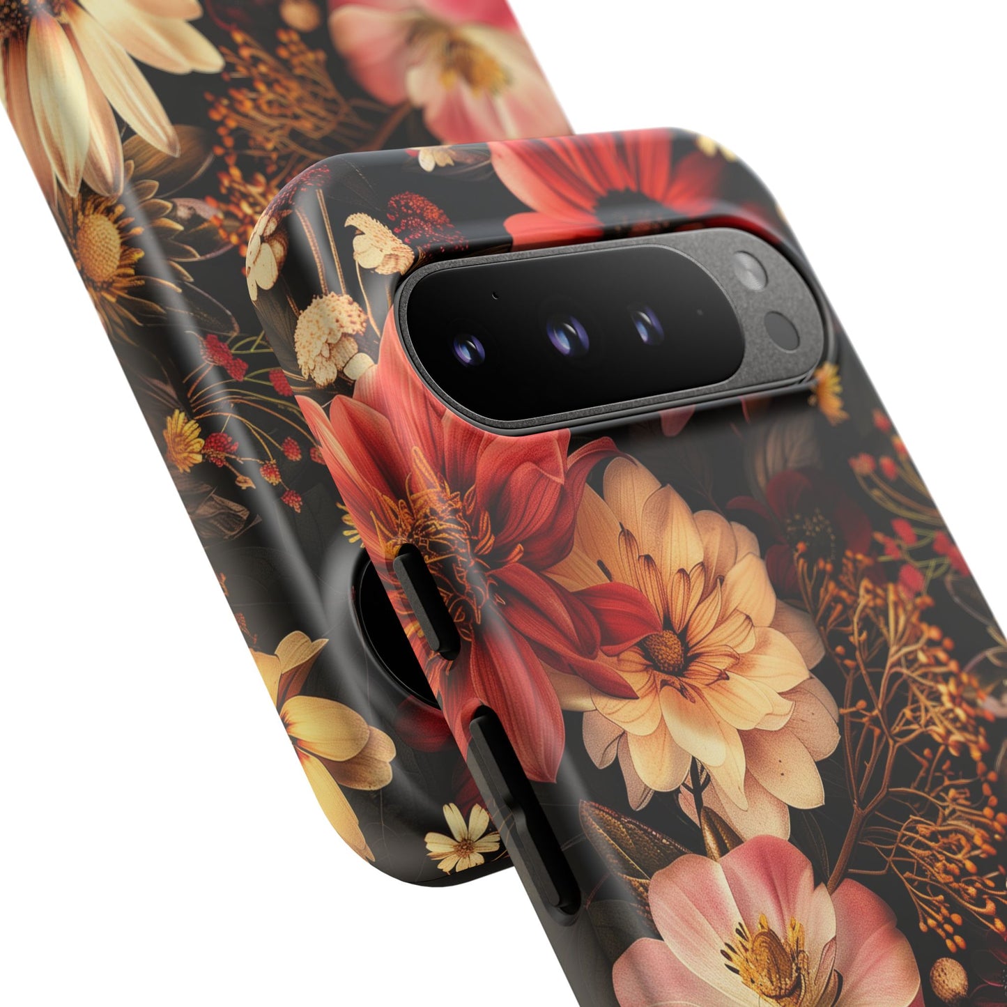 Floral Phone Case - Tough Cases, Stylish Floral Design, Gift for Her, Phone Accessories, Unique Flower Phone Cover, Trendy Tech