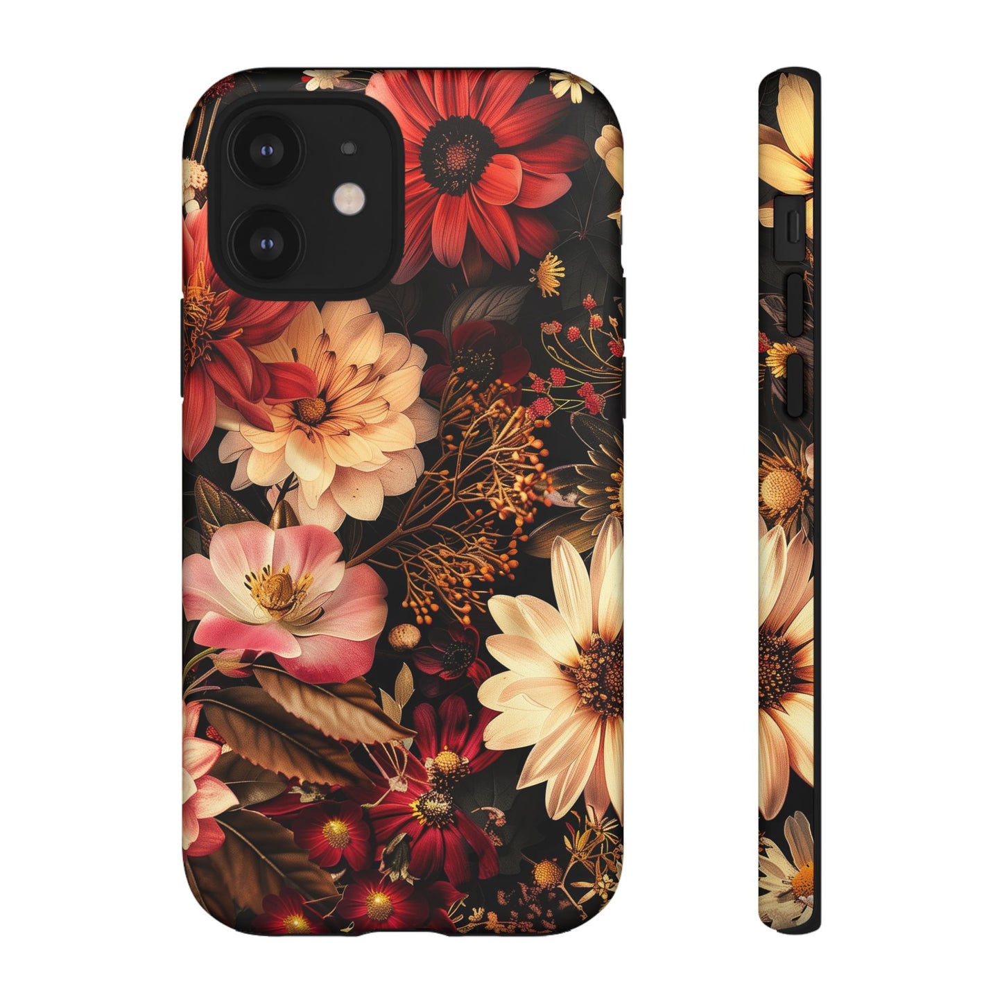 Floral Phone Case - Tough Cases, Stylish Floral Design, Gift for Her, Phone Accessories, Unique Flower Phone Cover, Trendy Tech