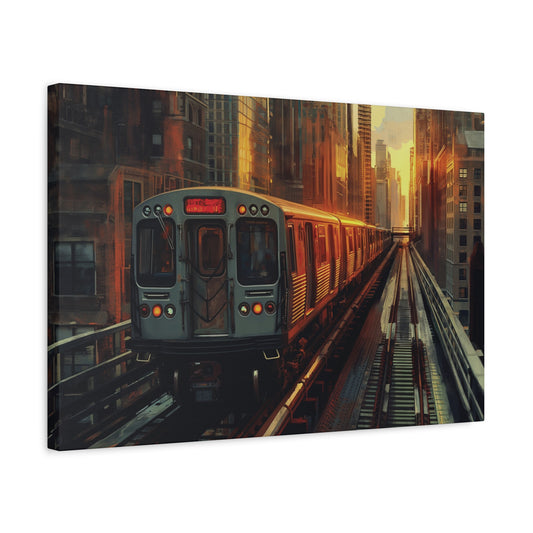 CHICAGO L TRAIN - Canvas