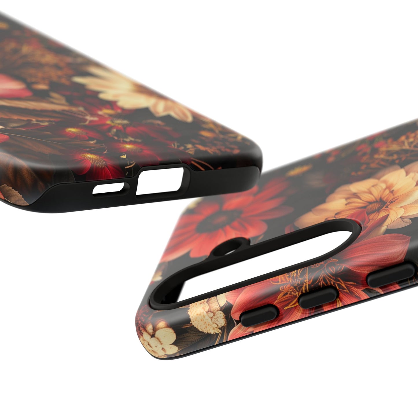 Floral Phone Case - Tough Cases, Stylish Floral Design, Gift for Her, Phone Accessories, Unique Flower Phone Cover, Trendy Tech