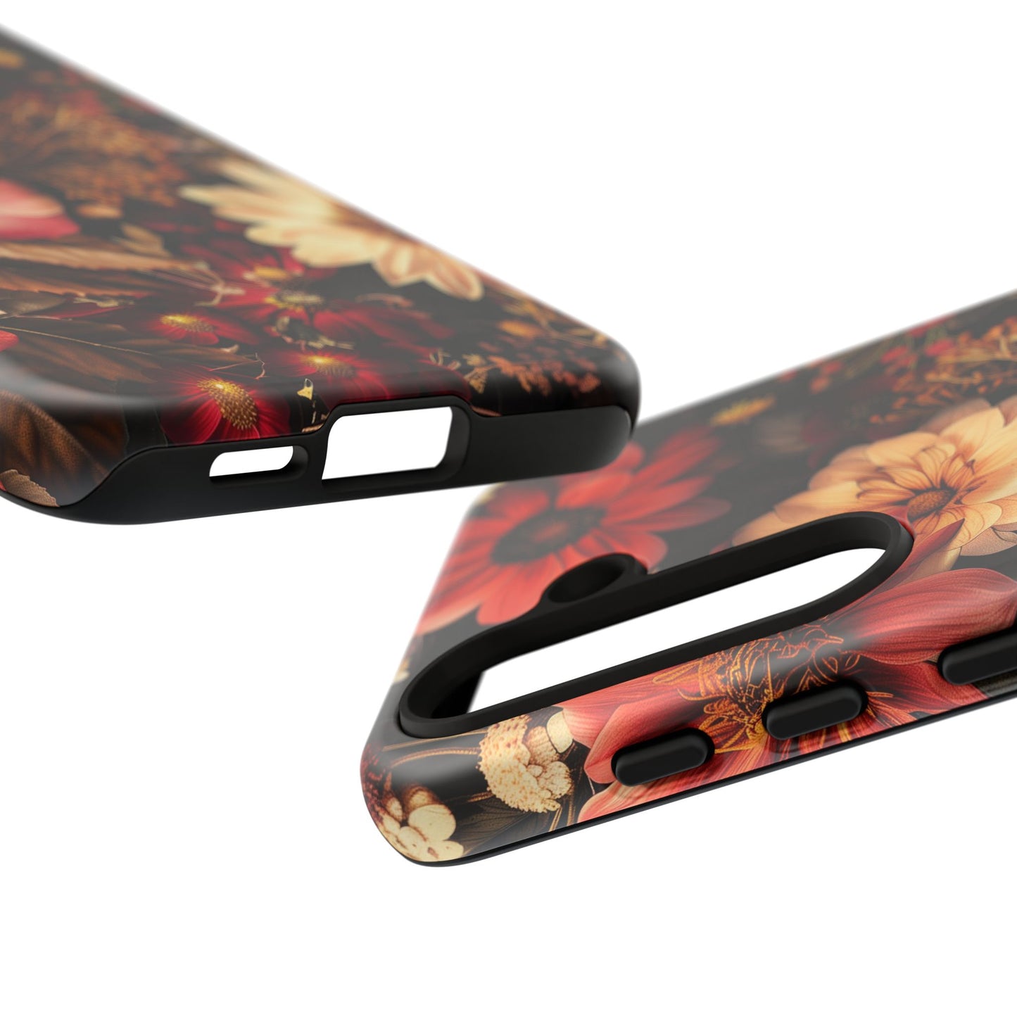 Floral Phone Case - Tough Cases, Stylish Floral Design, Gift for Her, Phone Accessories, Unique Flower Phone Cover, Trendy Tech