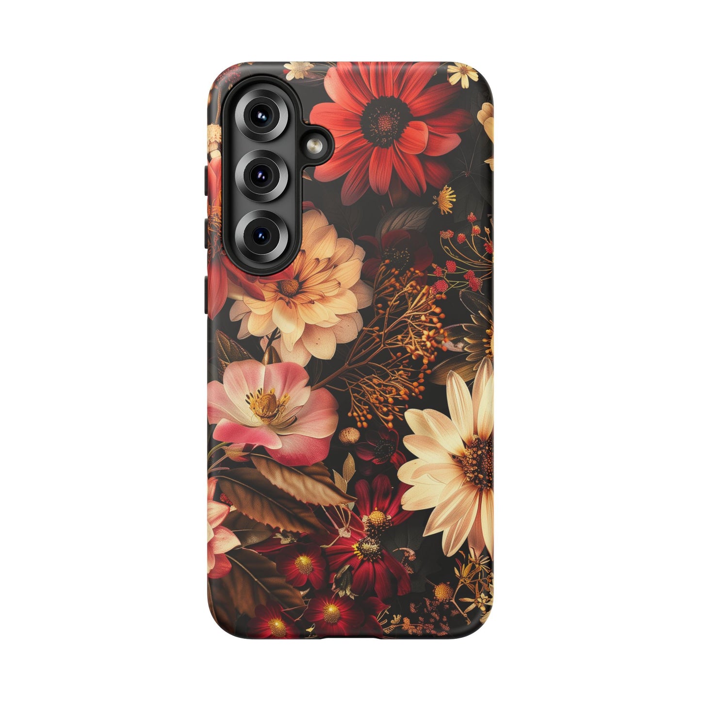 Floral Phone Case - Tough Cases, Stylish Floral Design, Gift for Her, Phone Accessories, Unique Flower Phone Cover, Trendy Tech