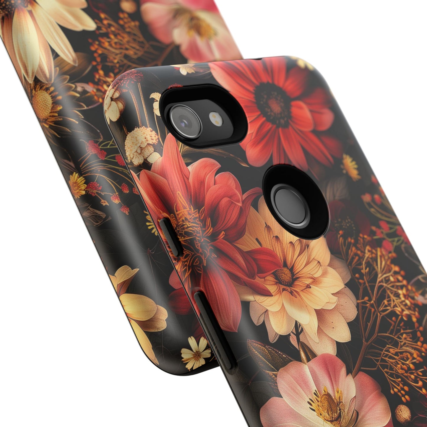 Floral Phone Case - Tough Cases, Stylish Floral Design, Gift for Her, Phone Accessories, Unique Flower Phone Cover, Trendy Tech