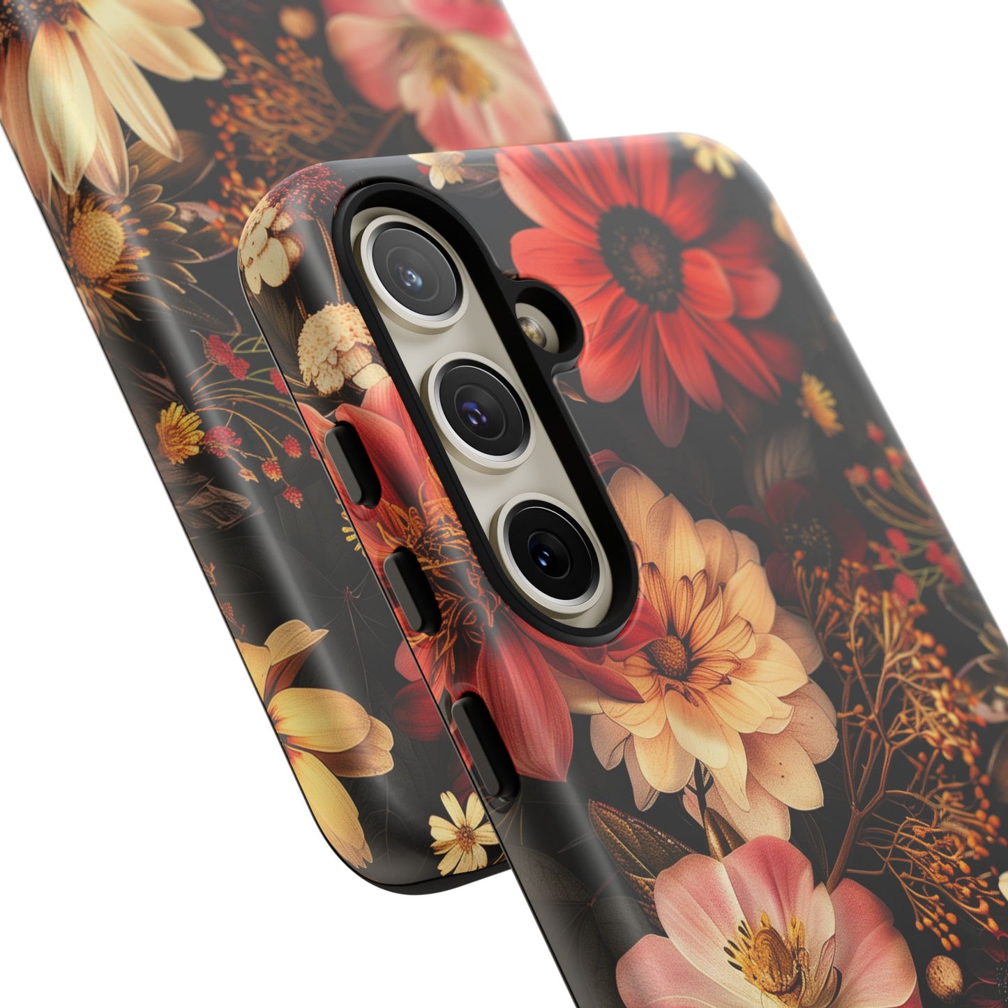 Floral Phone Case - Tough Cases, Stylish Floral Design, Gift for Her, Phone Accessories, Unique Flower Phone Cover, Trendy Tech