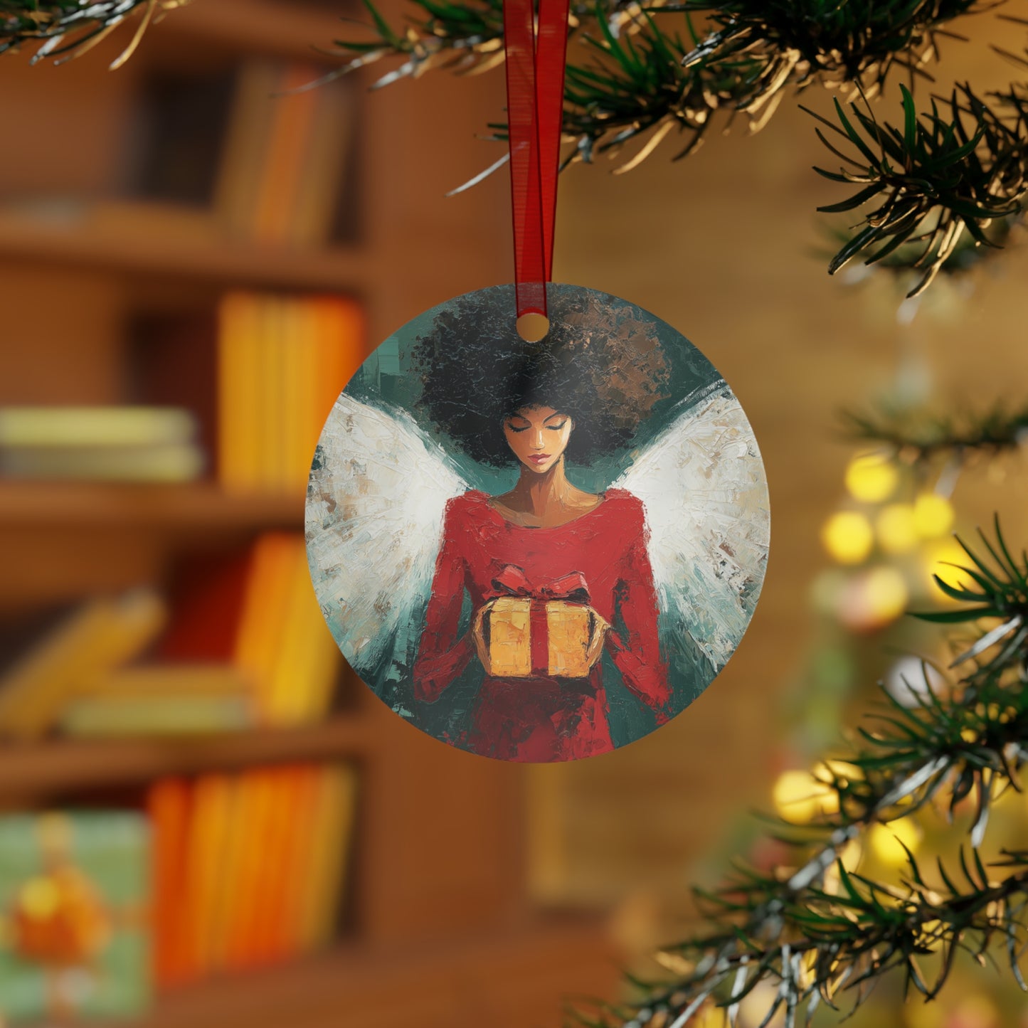 BLACK ANGEL Xmas Ornament