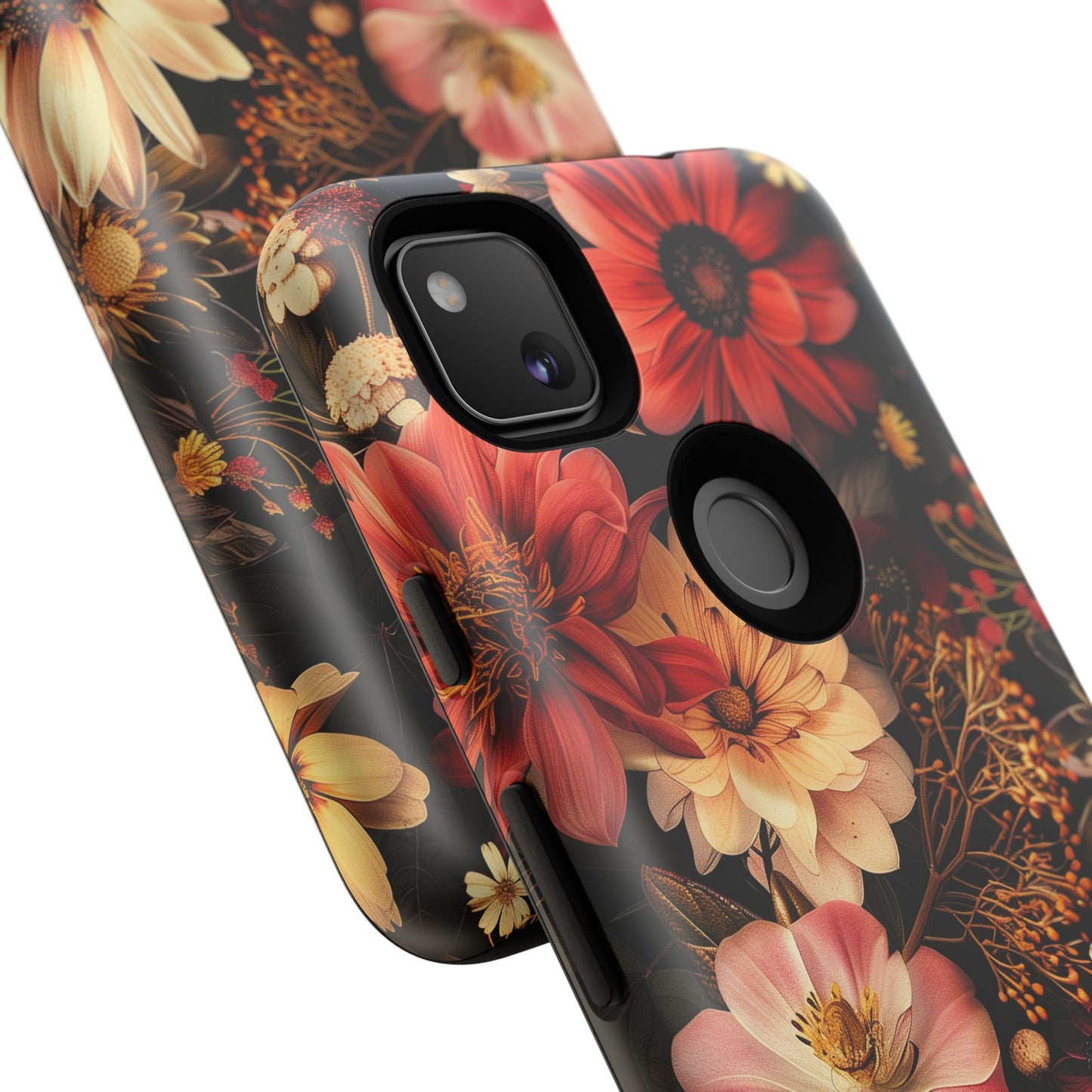 Floral Phone Case - Tough Cases, Stylish Floral Design, Gift for Her, Phone Accessories, Unique Flower Phone Cover, Trendy Tech