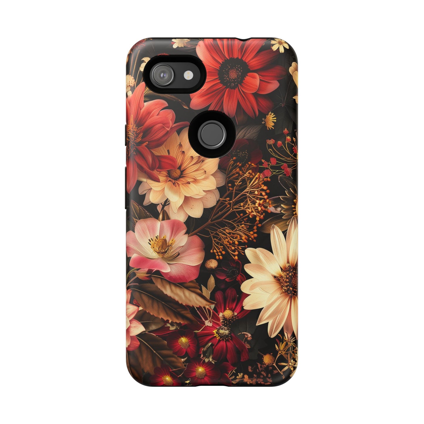 Floral Phone Case - Tough Cases, Stylish Floral Design, Gift for Her, Phone Accessories, Unique Flower Phone Cover, Trendy Tech