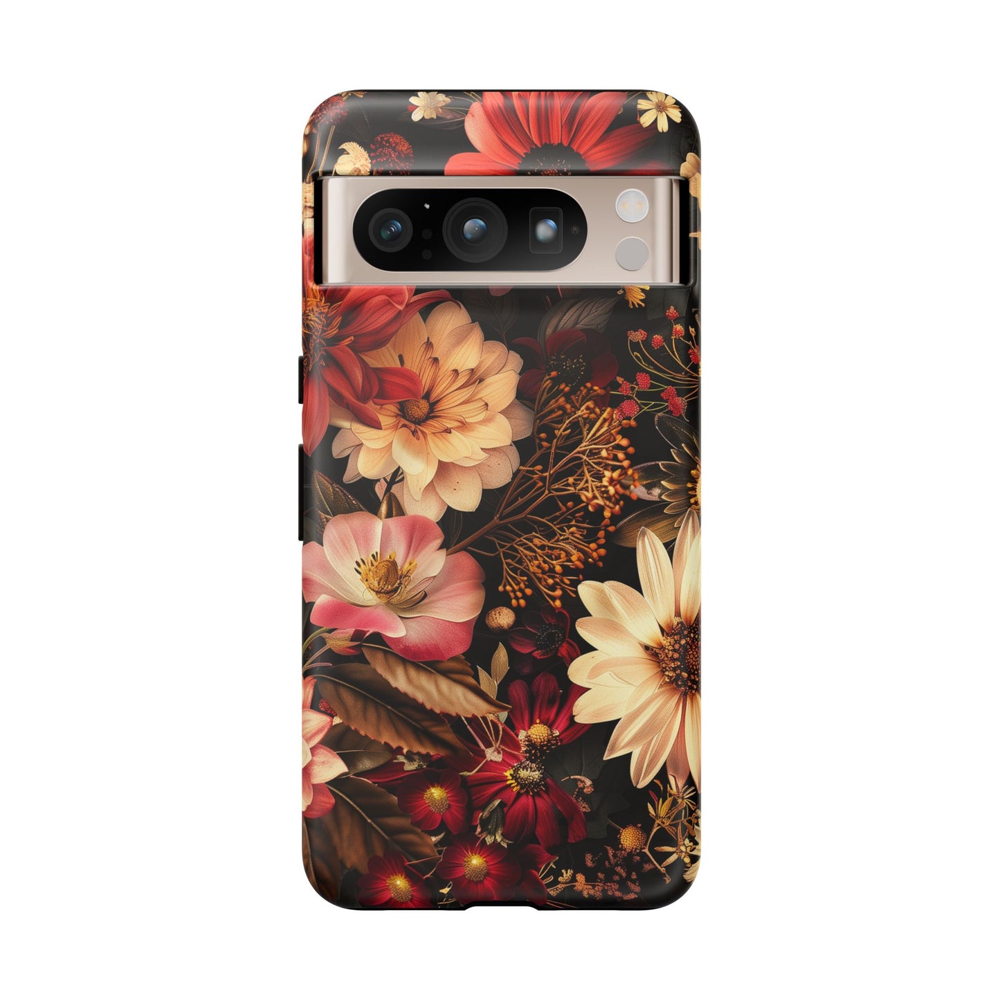 Floral Phone Case - Tough Cases, Stylish Floral Design, Gift for Her, Phone Accessories, Unique Flower Phone Cover, Trendy Tech