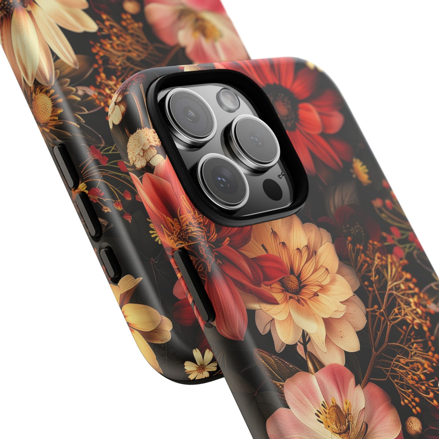 Floral Phone Case - Tough Cases, Stylish Floral Design, Gift for Her, Phone Accessories, Unique Flower Phone Cover, Trendy Tech