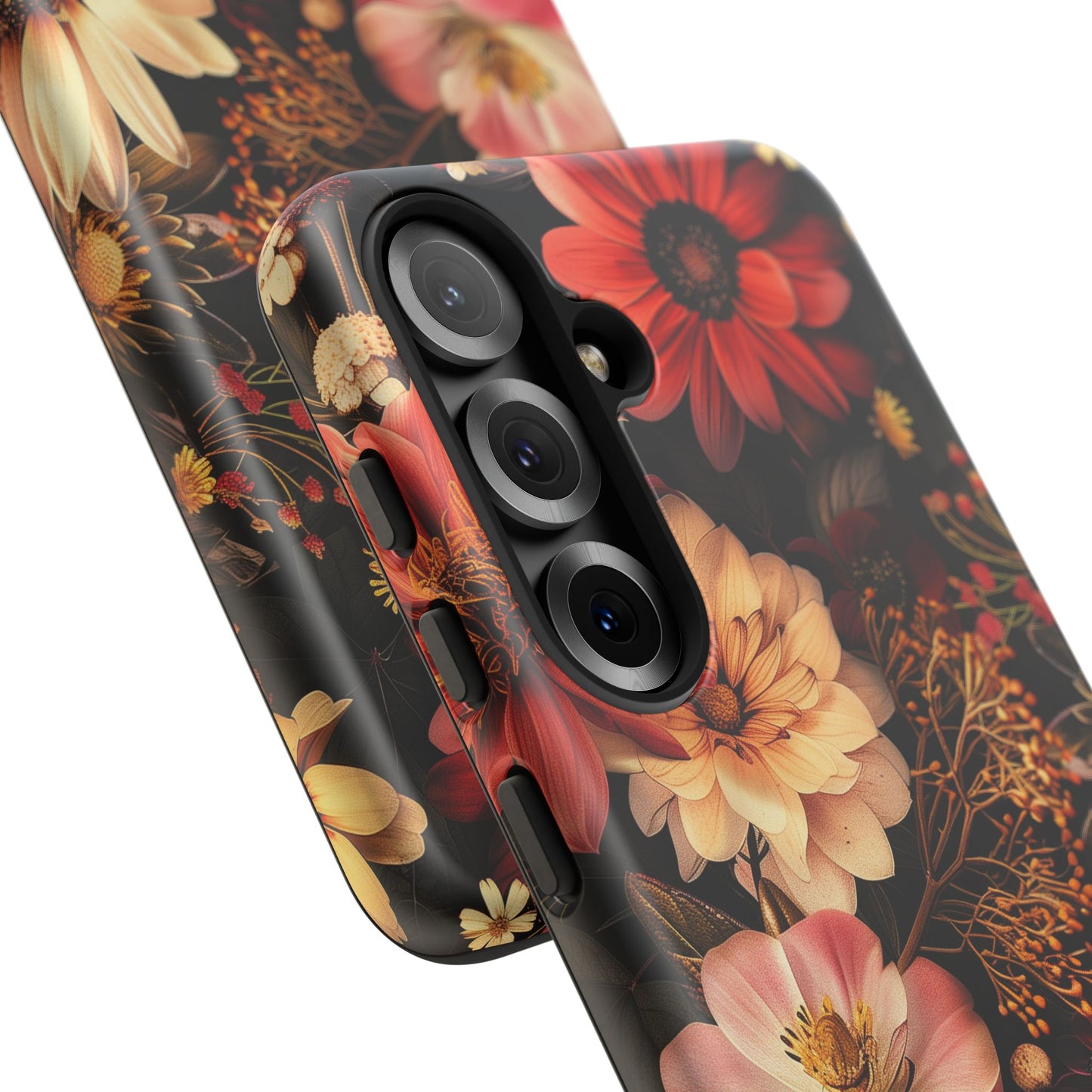 Floral Phone Case - Tough Cases, Stylish Floral Design, Gift for Her, Phone Accessories, Unique Flower Phone Cover, Trendy Tech
