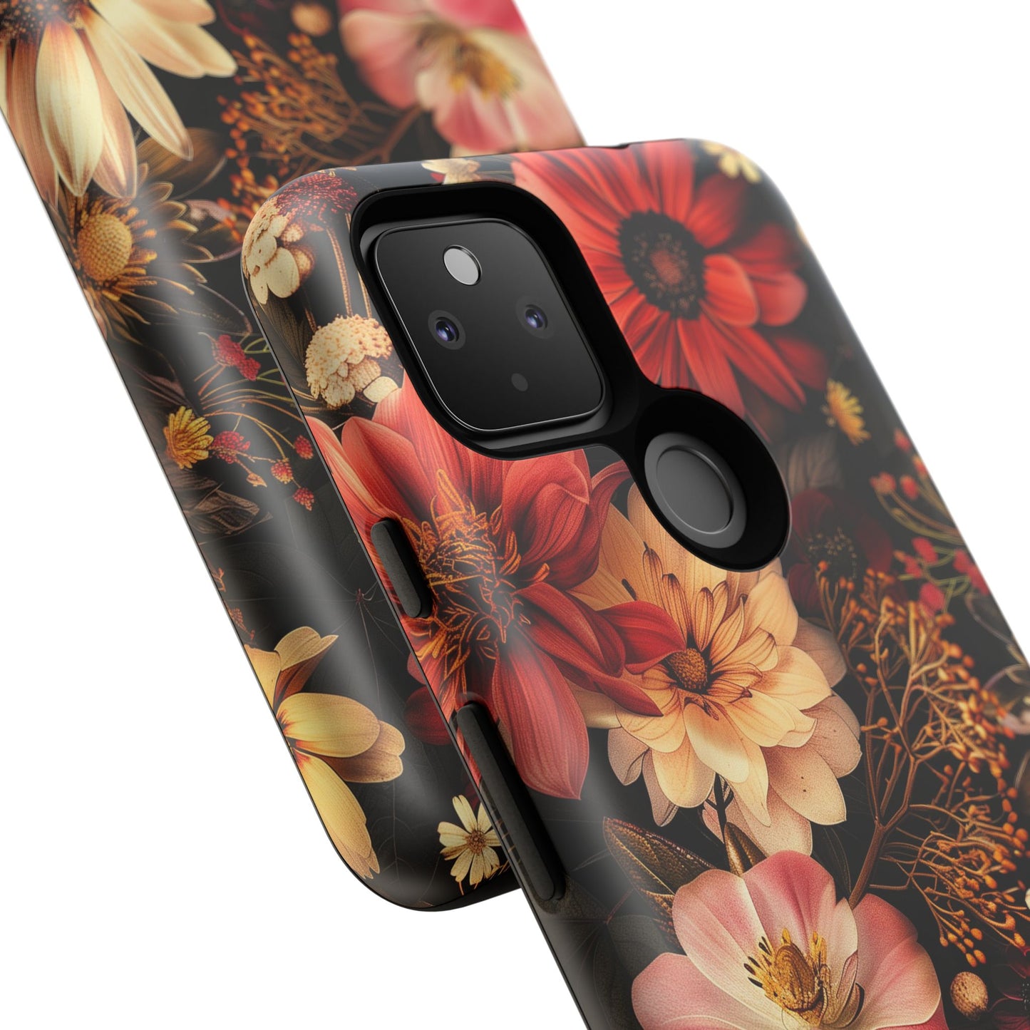 Floral Phone Case - Tough Cases, Stylish Floral Design, Gift for Her, Phone Accessories, Unique Flower Phone Cover, Trendy Tech
