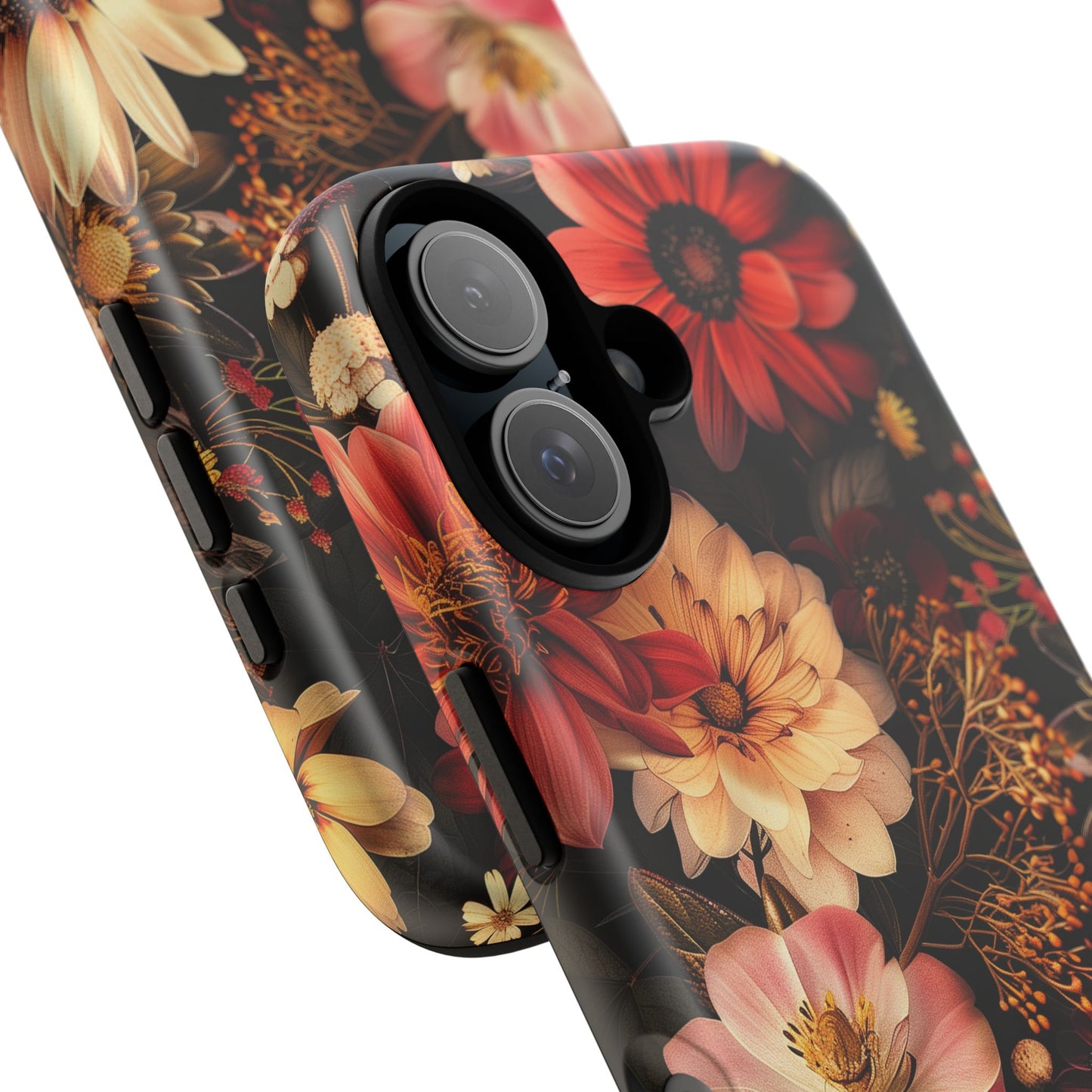 Floral Phone Case - Tough Cases, Stylish Floral Design, Gift for Her, Phone Accessories, Unique Flower Phone Cover, Trendy Tech
