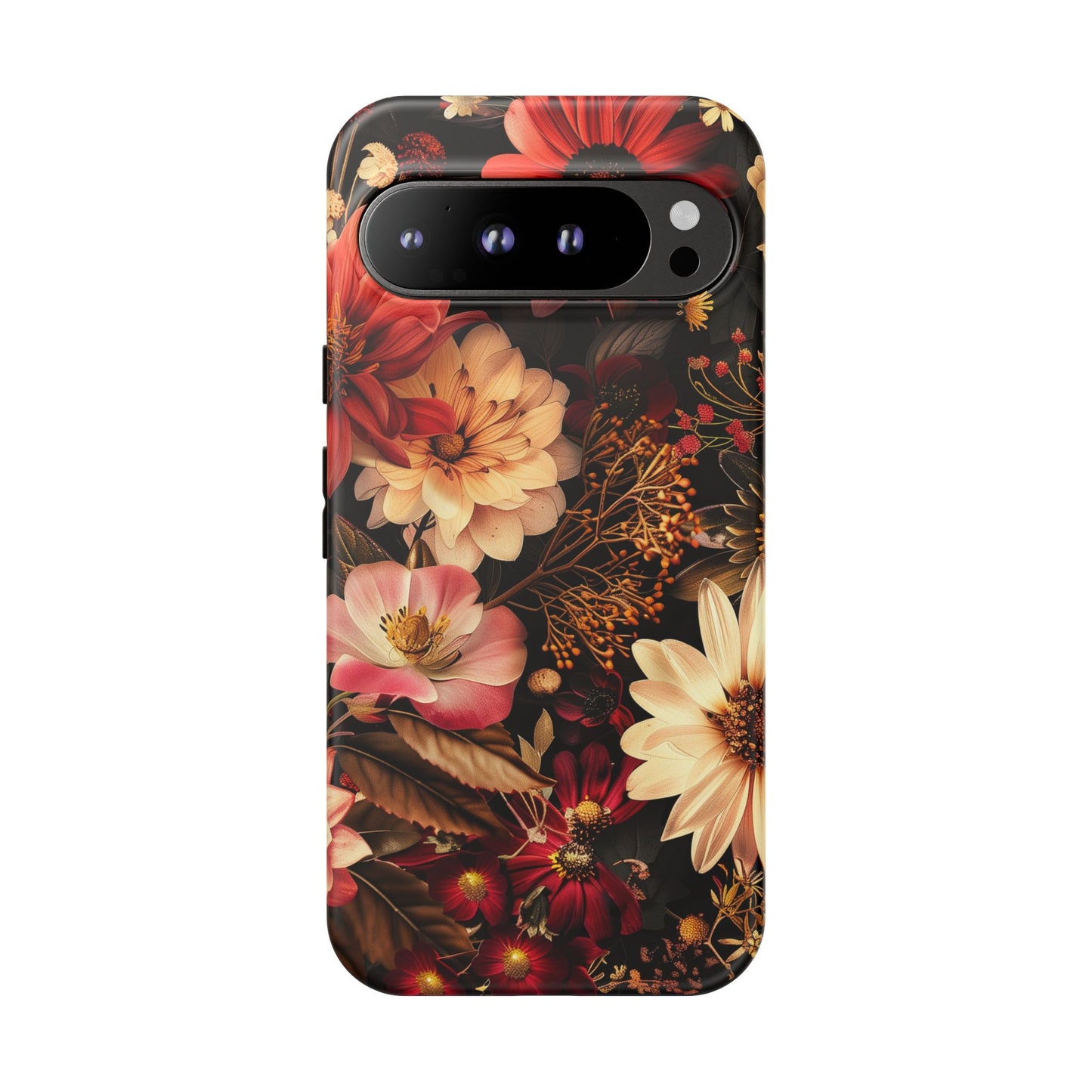 Floral Phone Case - Tough Cases, Stylish Floral Design, Gift for Her, Phone Accessories, Unique Flower Phone Cover, Trendy Tech