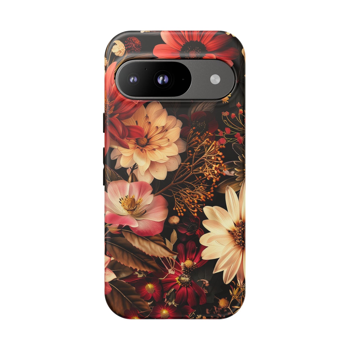 Floral Phone Case - Tough Cases, Stylish Floral Design, Gift for Her, Phone Accessories, Unique Flower Phone Cover, Trendy Tech