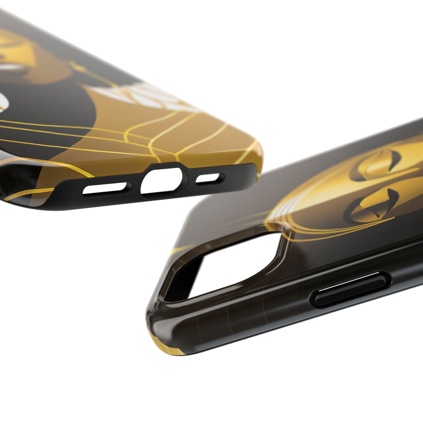 Golden Goddess Tough Phone Case — Afrocentric Art Protective Cell Phone Case