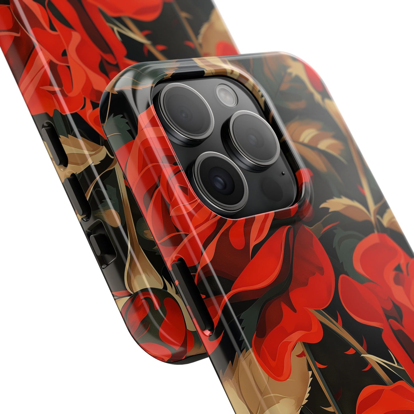 Rose Garden Tough Phone Case Protective Floral Cell Phone Cover