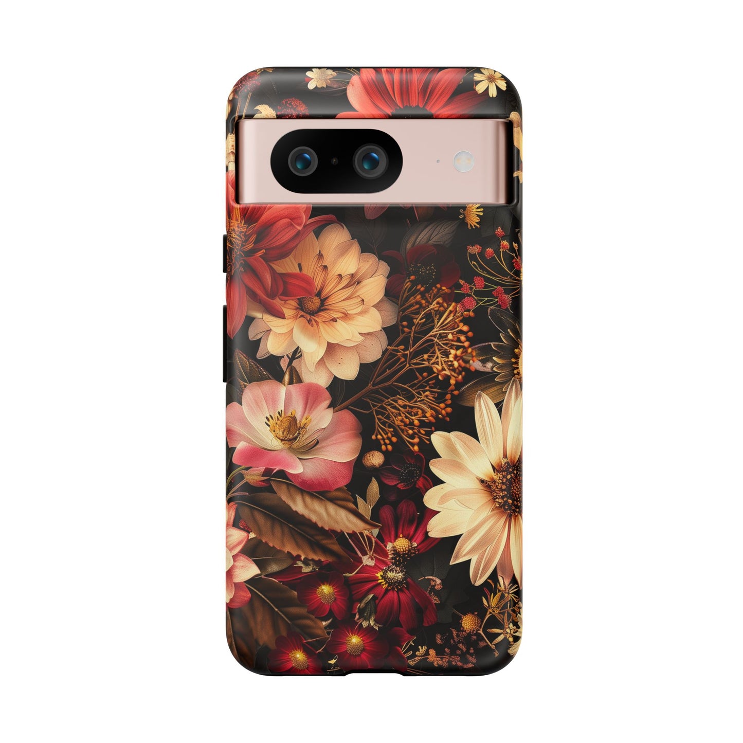 Floral Phone Case - Tough Cases, Stylish Floral Design, Gift for Her, Phone Accessories, Unique Flower Phone Cover, Trendy Tech
