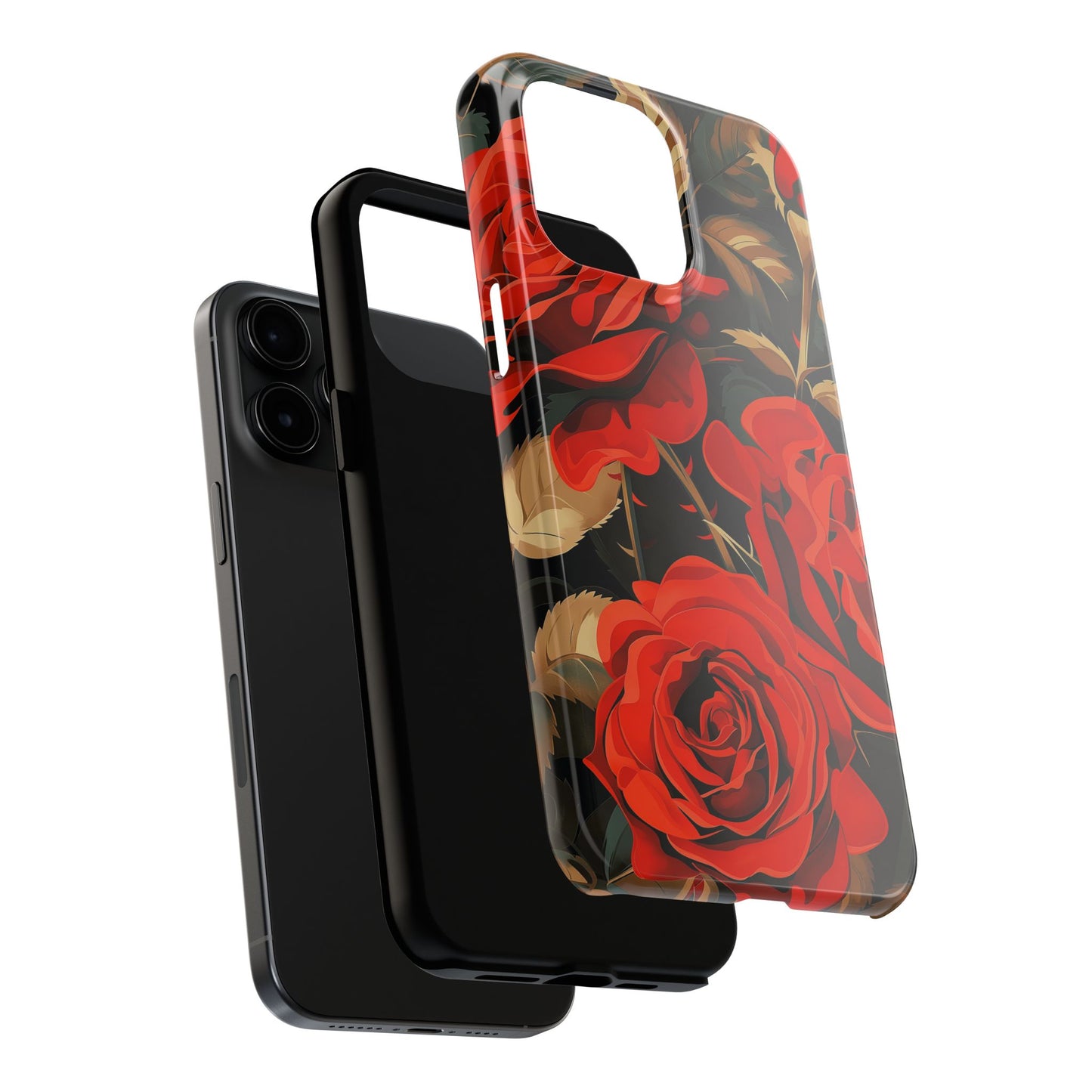 Rose Garden Tough Phone Case Protective Floral Cell Phone Cover