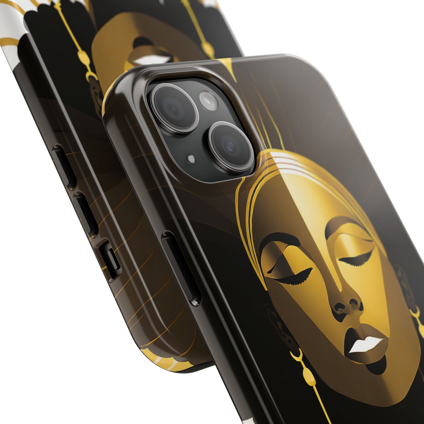 Golden Goddess Tough Phone Case — Afrocentric Art Protective Cell Phone Case
