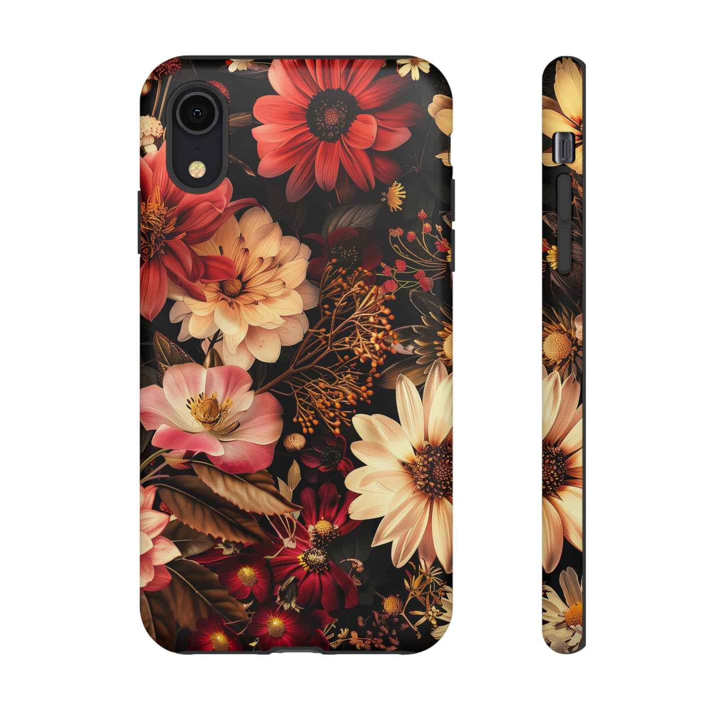 Floral Phone Case - Tough Cases, Stylish Floral Design, Gift for Her, Phone Accessories, Unique Flower Phone Cover, Trendy Tech