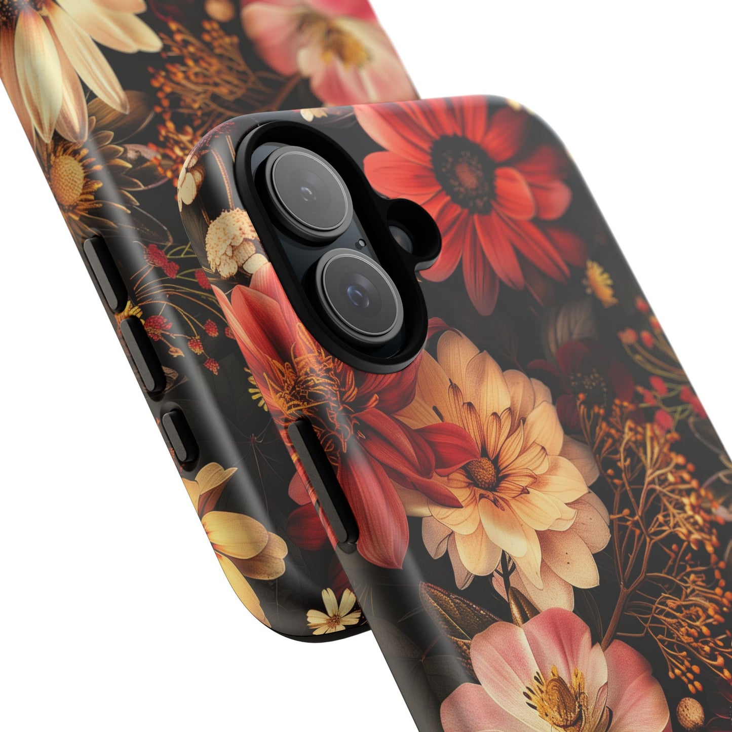 Floral Phone Case - Tough Cases, Stylish Floral Design, Gift for Her, Phone Accessories, Unique Flower Phone Cover, Trendy Tech