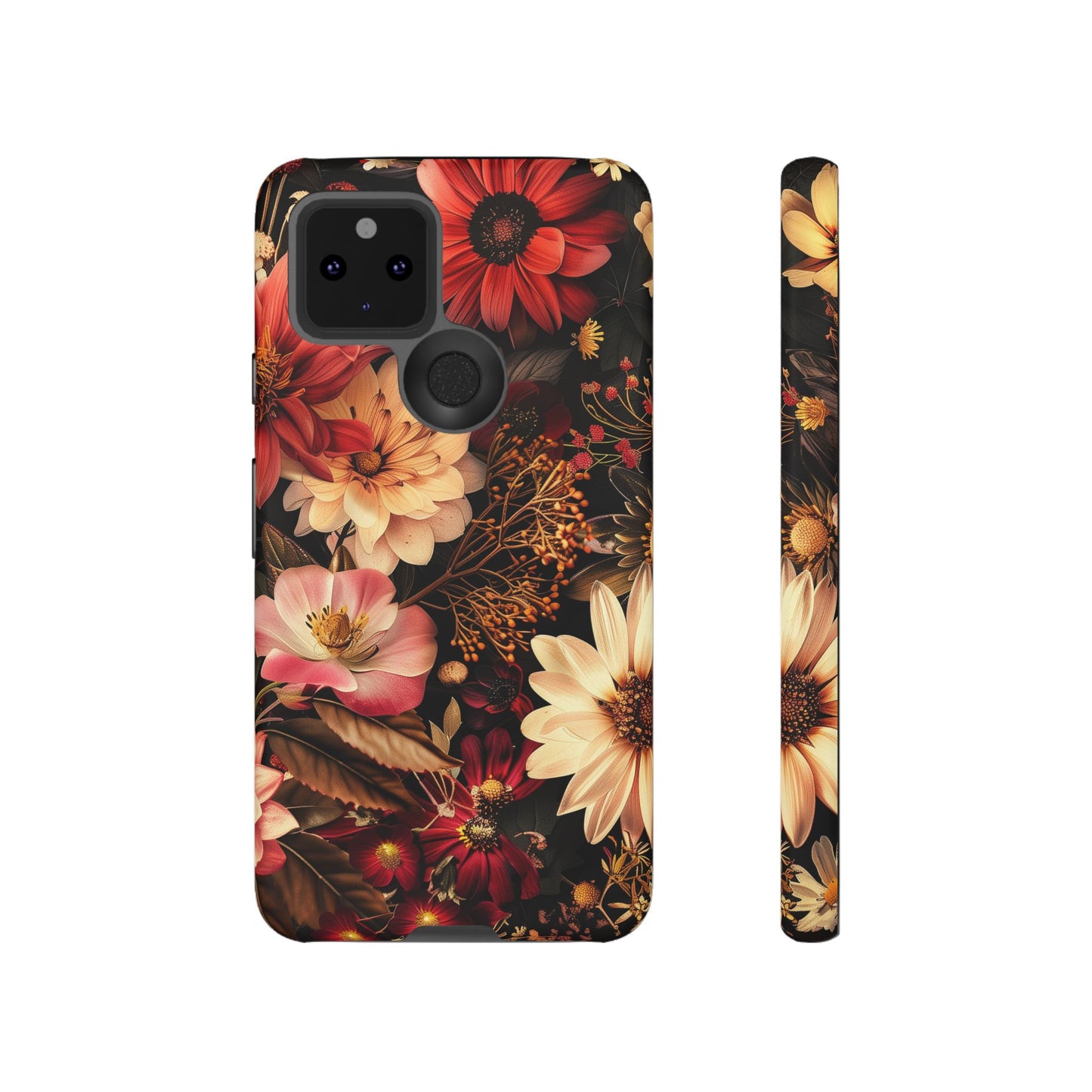 Floral Phone Case - Tough Cases, Stylish Floral Design, Gift for Her, Phone Accessories, Unique Flower Phone Cover, Trendy Tech