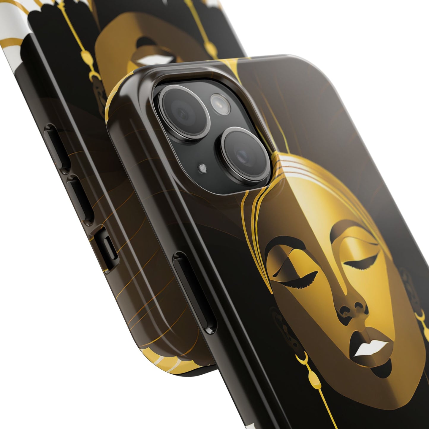 Golden Goddess Tough Phone Case — Afrocentric Art Protective Cell Phone Case
