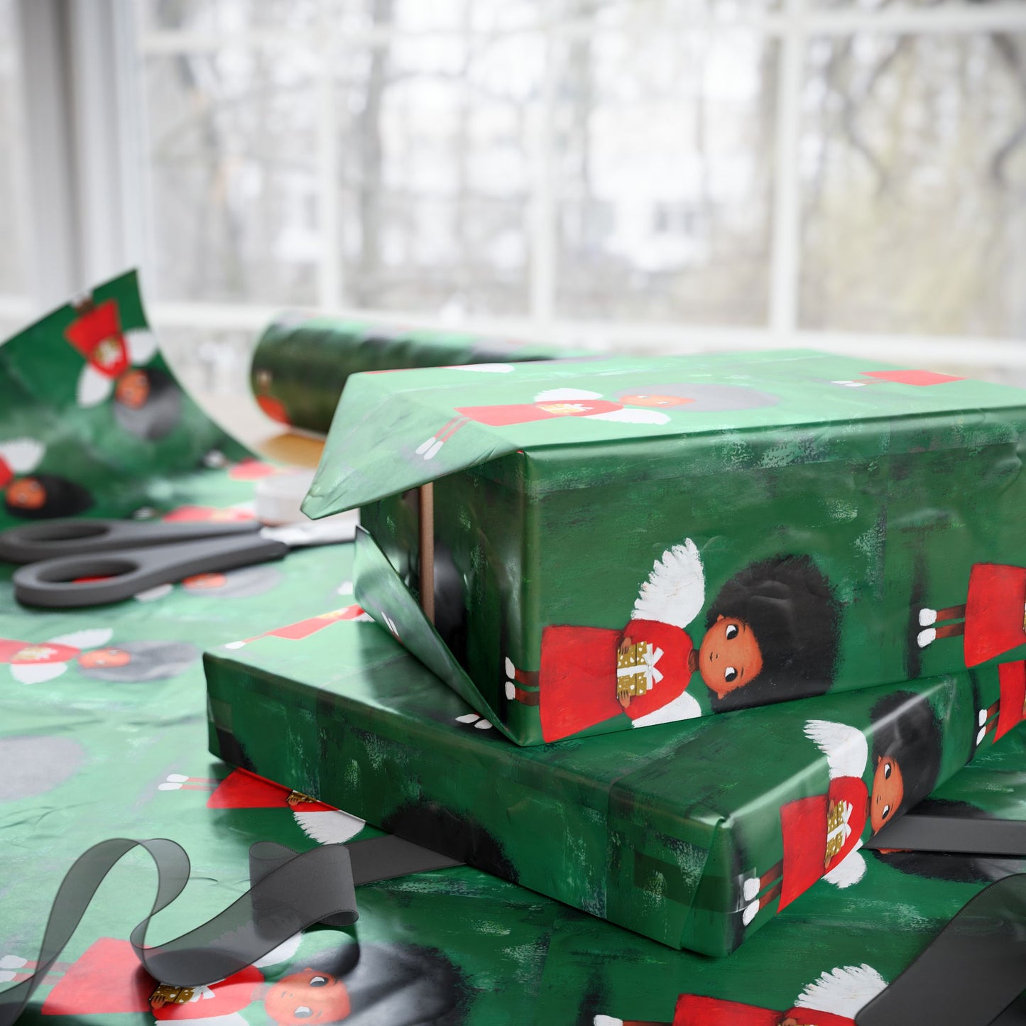 BLACK ANGELS - Xmas Wrapping Paper