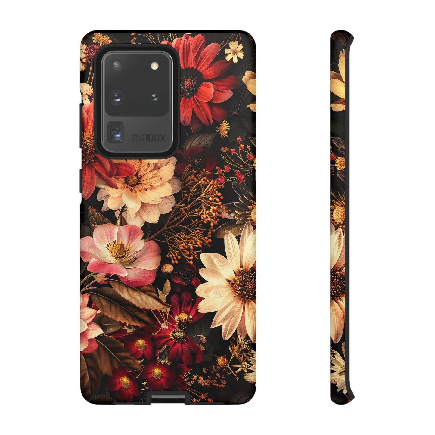 Floral Phone Case - Tough Cases, Stylish Floral Design, Gift for Her, Phone Accessories, Unique Flower Phone Cover, Trendy Tech